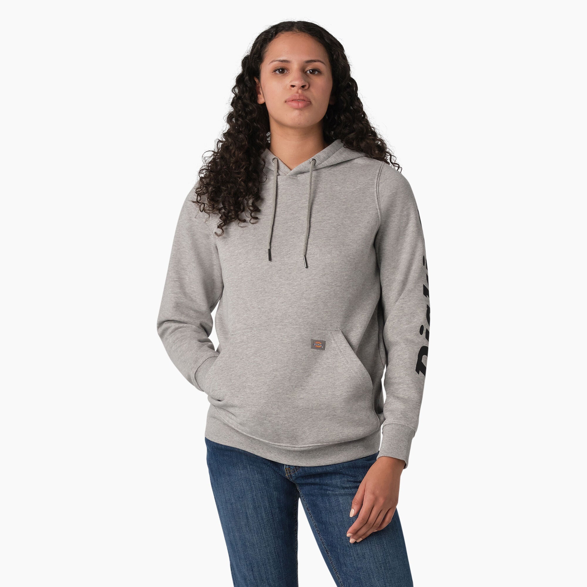 Women's Water Repellent Sleeve Logo Hoodie | Dickies sale