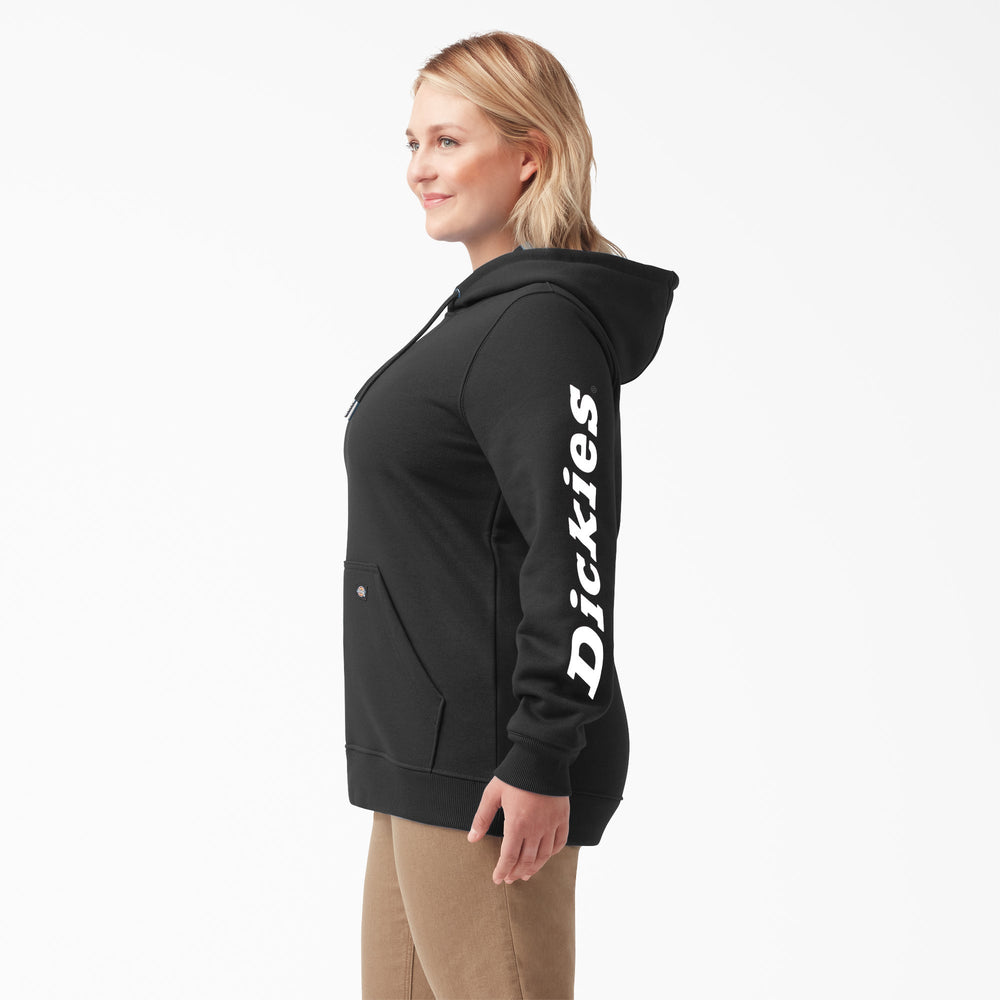 Women's Plus Water Repellent Sleeve Logo Hoodie | Dickies online shop