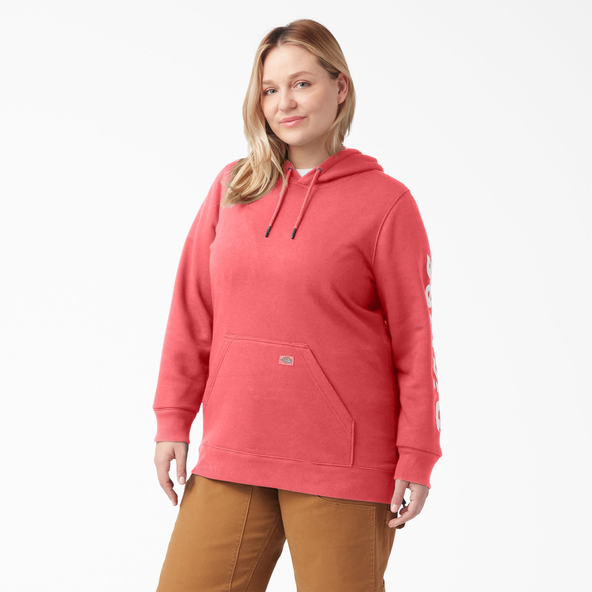 Women's Plus Water Repellent Sleeve Logo Hoodie | Dickies online shop