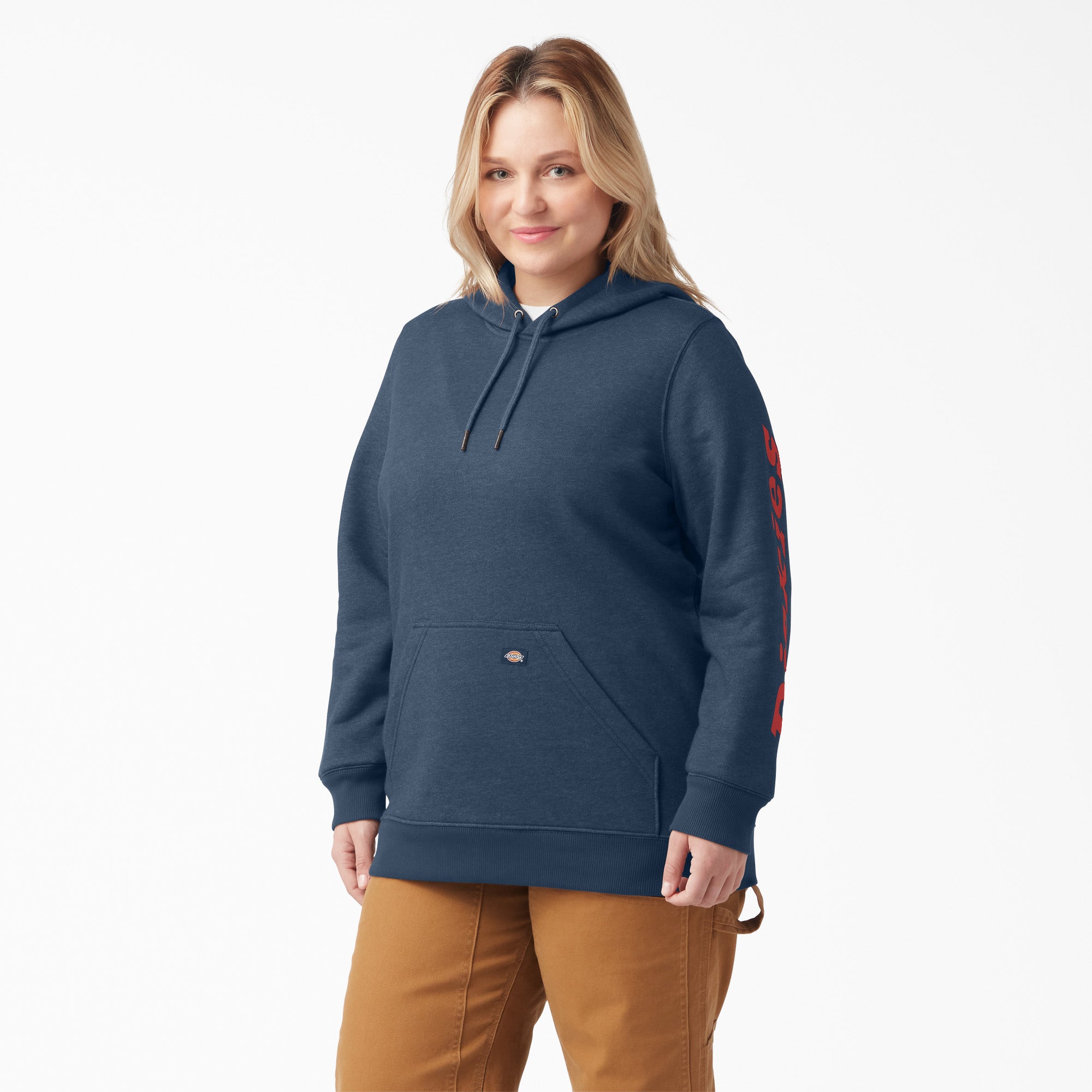 Women's Plus Water Repellent Sleeve Logo Hoodie | Dickies online shop