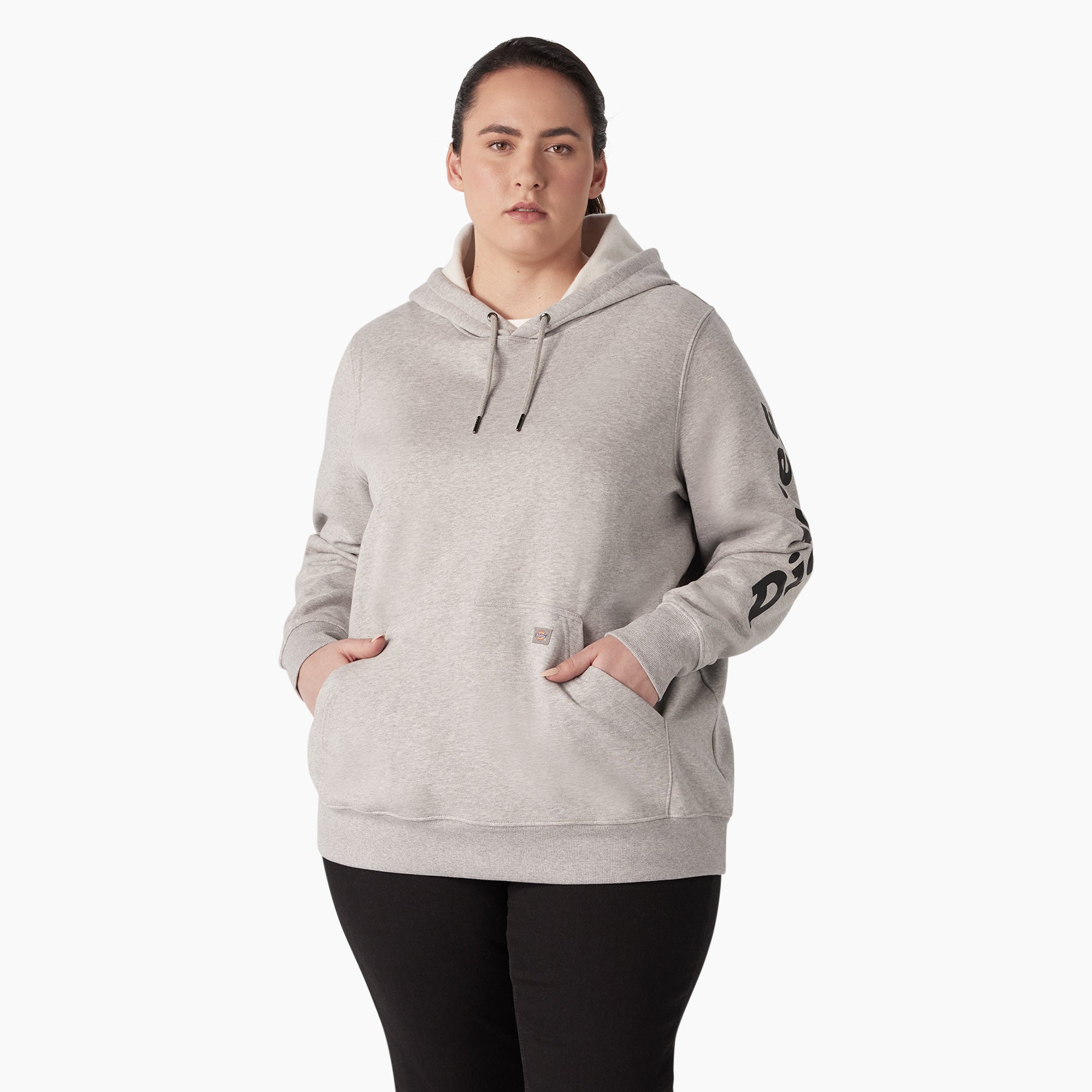 Women's Plus Water Repellent Sleeve Logo Hoodie | Dickies online shop