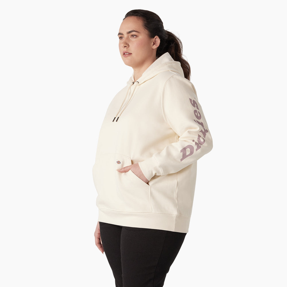 Women's Plus Water Repellent Sleeve Logo Hoodie | Dickies near me