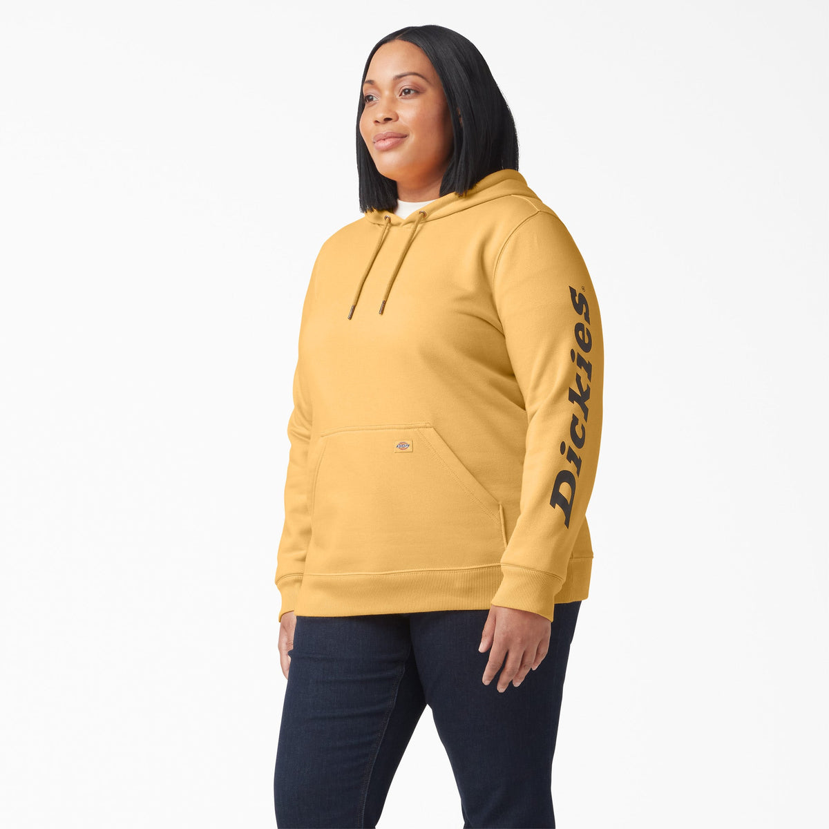 Women's Plus Water Repellent Sleeve Logo Hoodie | Dickies near me