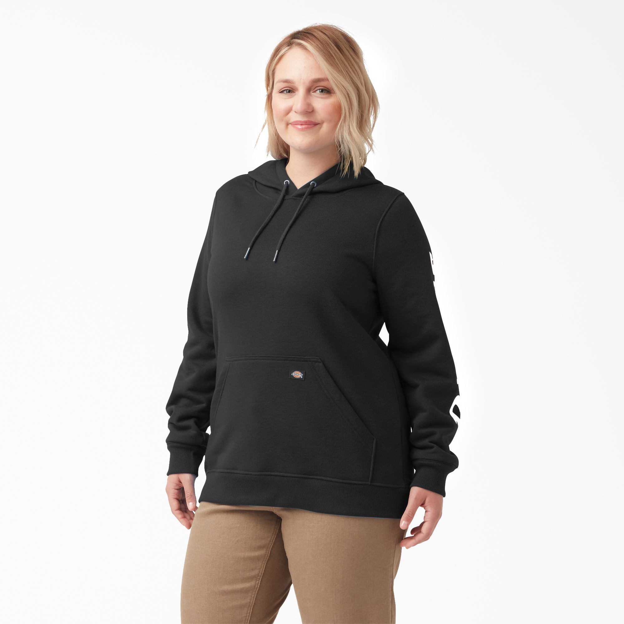 Women's Plus Water Repellent Sleeve Logo Hoodie | Dickies near me
