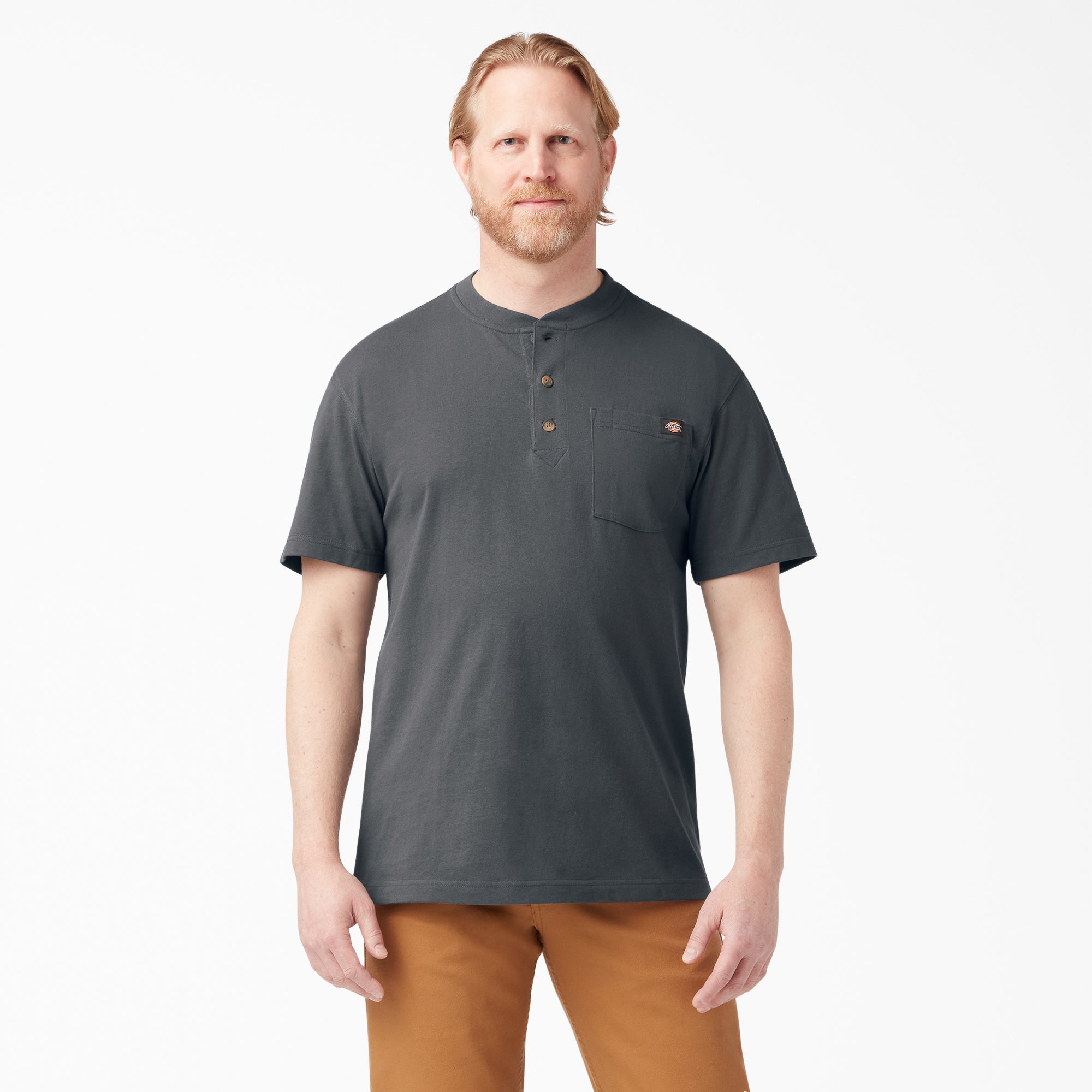 Heavyweight Short Sleeve Henley T-Shirt | Dickies US