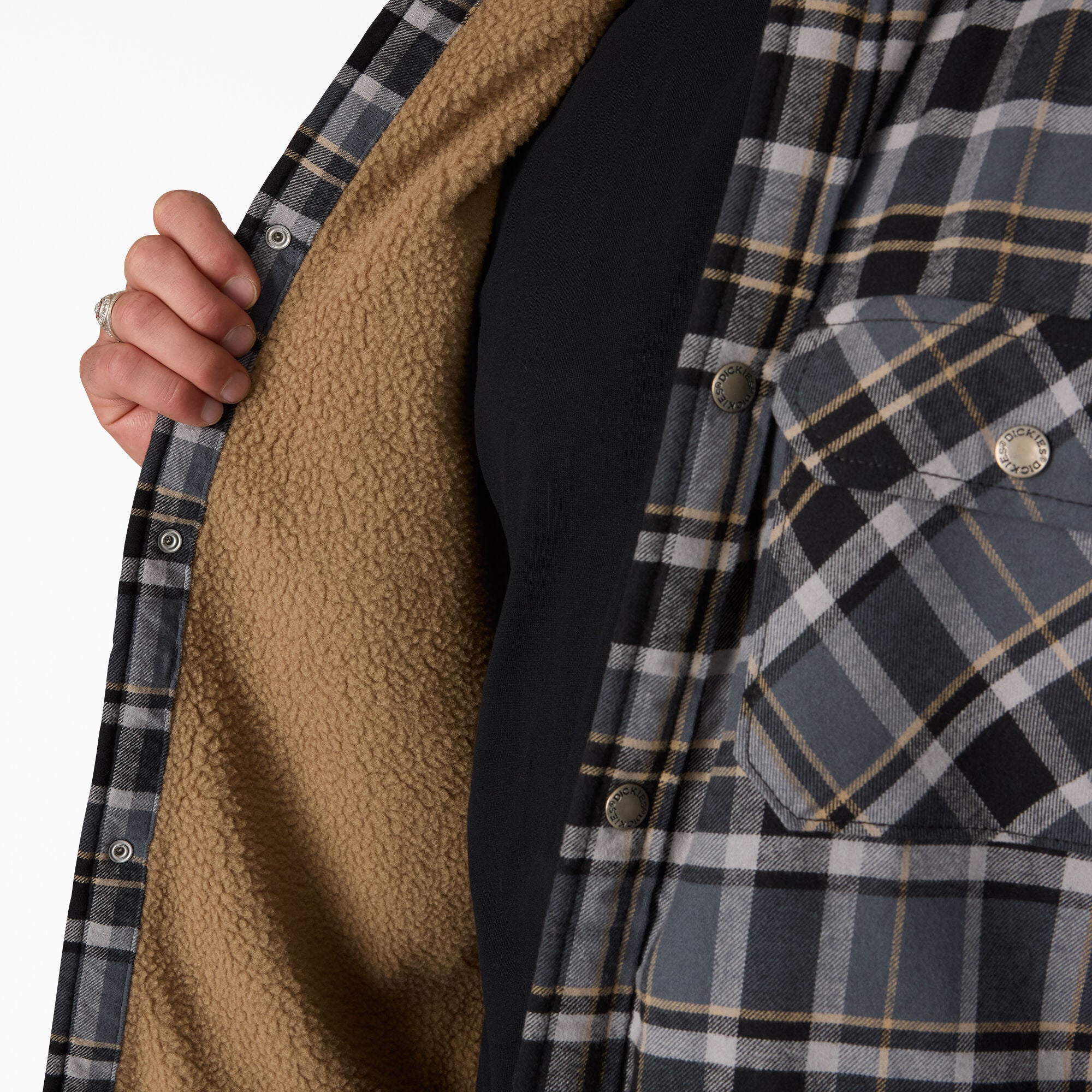Water Repellent Fleece-Lined Flannel Shirt Jacket | Dickies near me