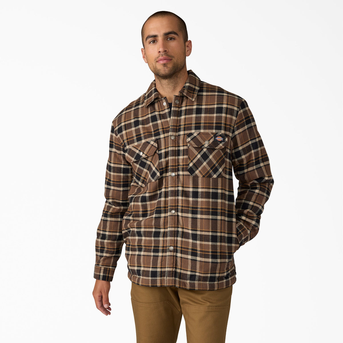 Water Repellent Fleece-Lined Flannel Shirt Jacket | Dickies near me
