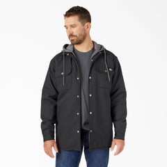 Water Repellent Duck Hooded Shirt Jacket | Dickies online shop
