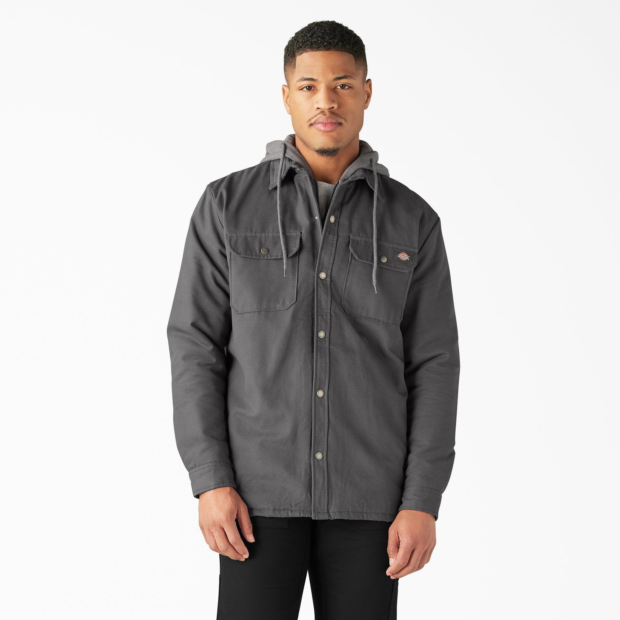 Water Repellent Duck Hooded Shirt Jacket | Dickies online shop