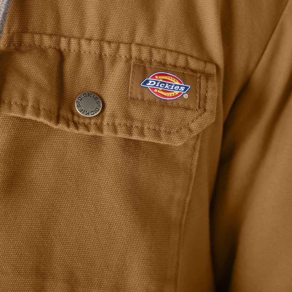 Water Repellent Duck Hooded Shirt Jacket | Dickies online