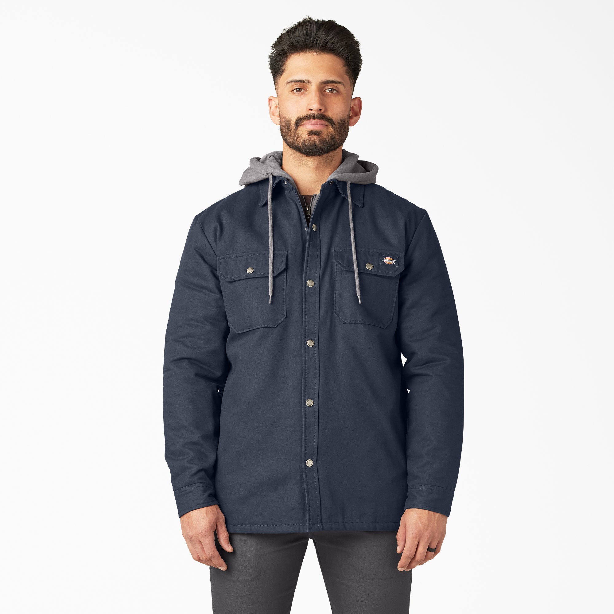 Water Repellent Duck Hooded Shirt Jacket | Dickies online