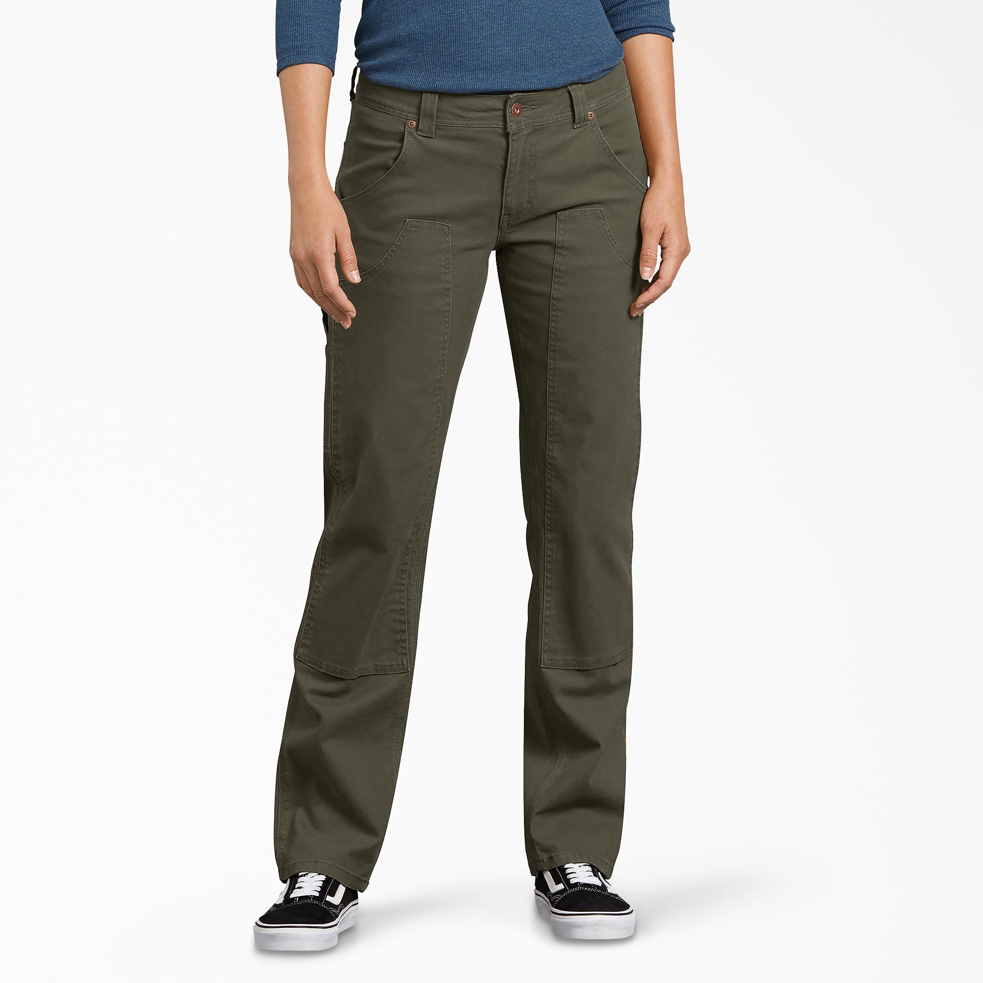 Women's FLEX Relaxed Fit Duck Carpenter Pants | Dickies online shop