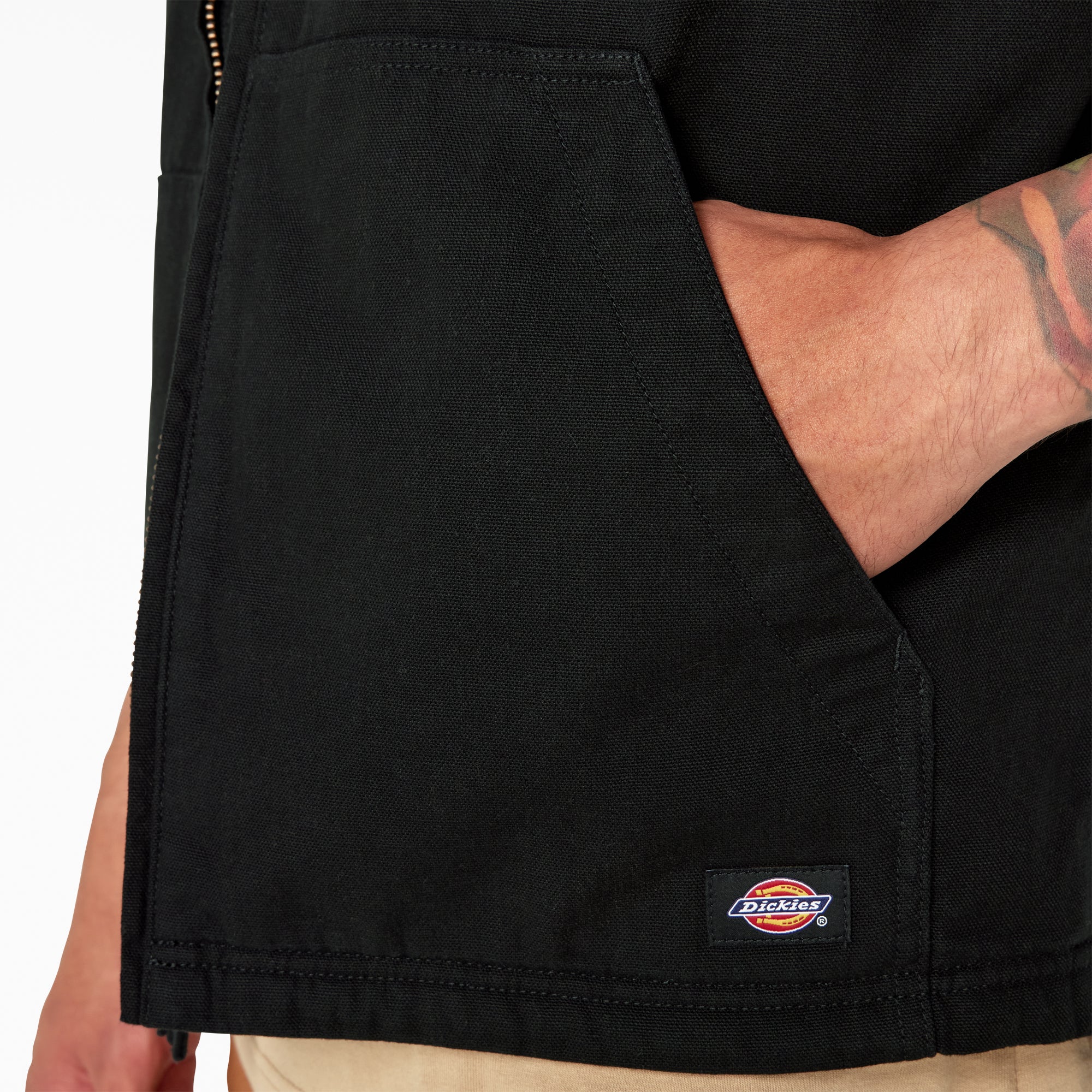 Duck Canvas High Pile Fleece Lined Vest | Dickies outlet