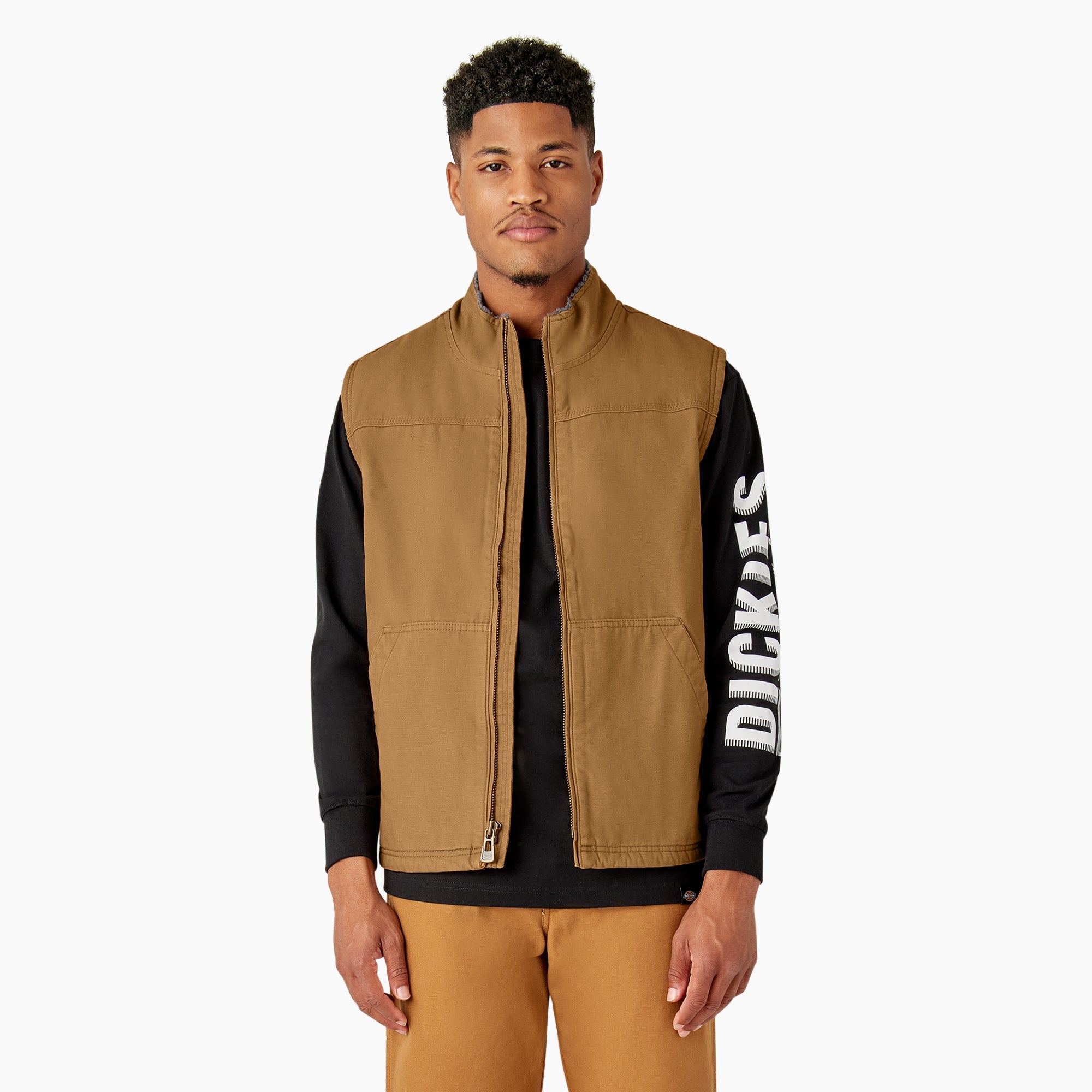 Duck Canvas High Pile Fleece Lined Vest | Dickies outlet