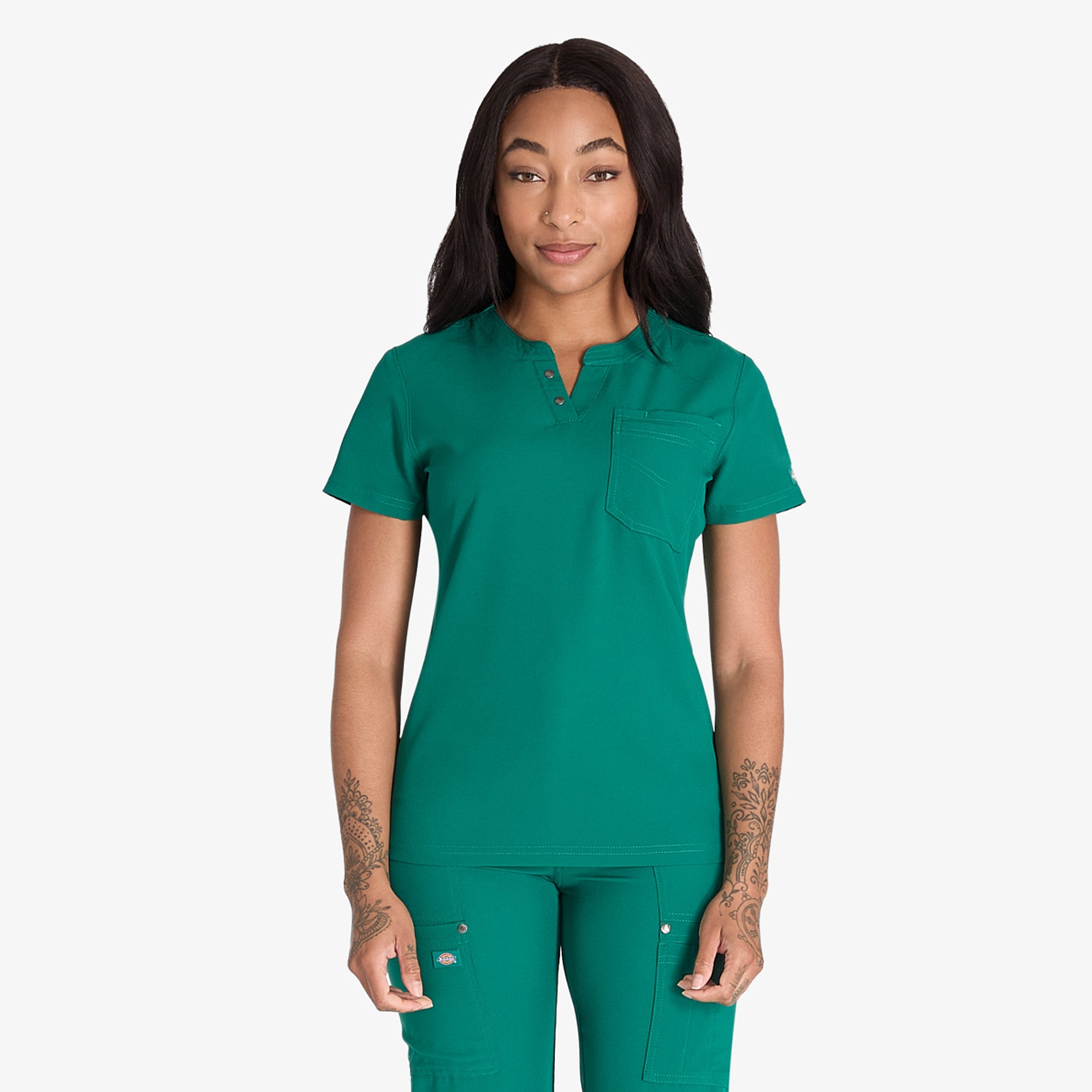 Women's EDS NXT Henley Scrub Top | Dickies for sale