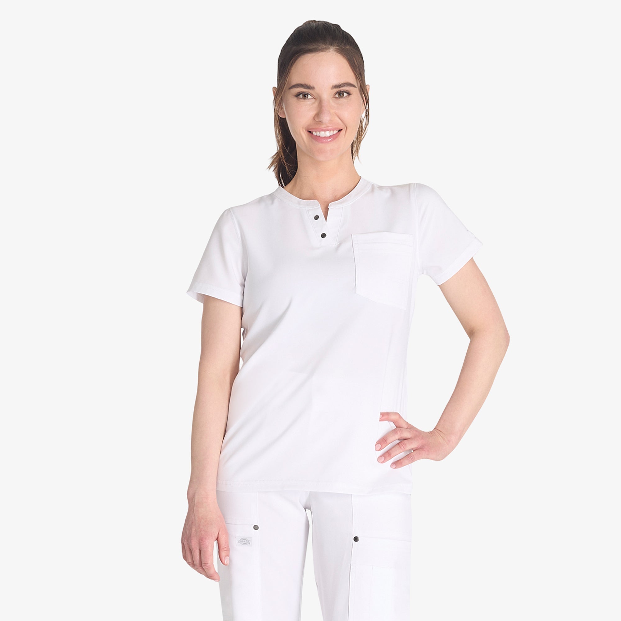 Women's EDS NXT Henley Scrub Top | Dickies for sale