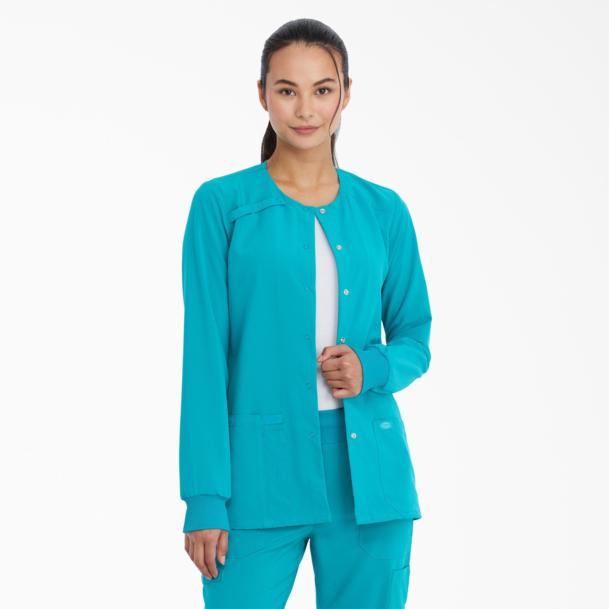 Women's EDS Essentials Snap Front Scrub Jacket | Dickies near me