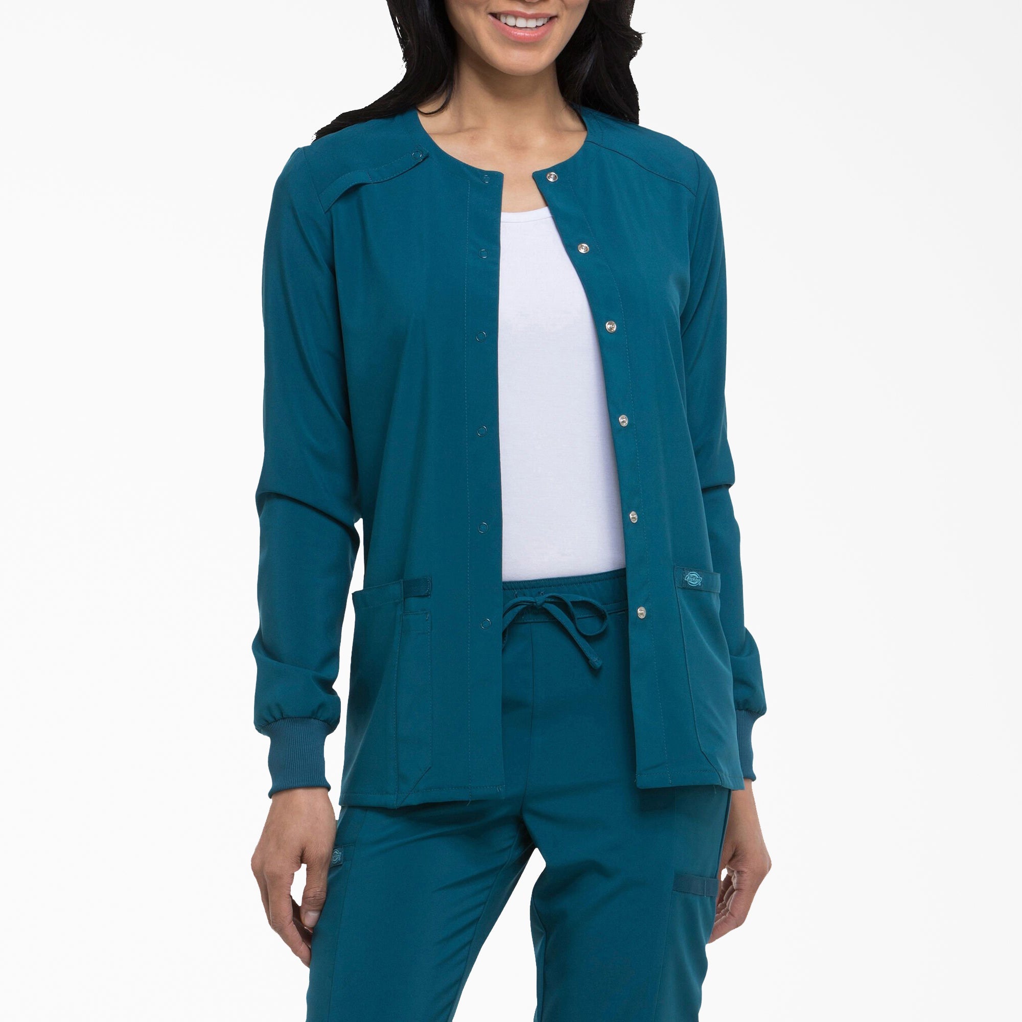 Women's EDS Essentials Snap Front Scrub Jacket | Dickies near me