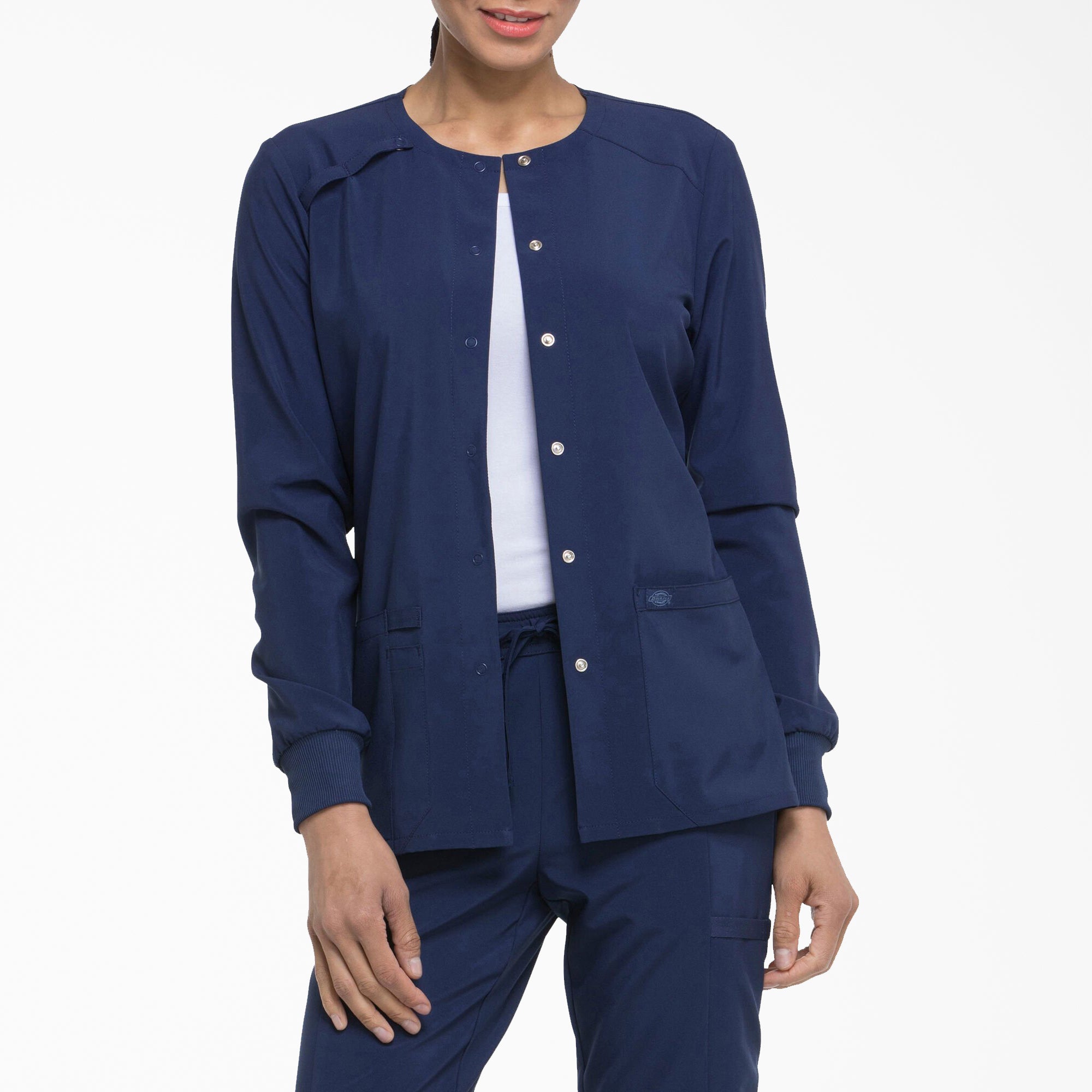 Women's EDS Essentials Snap Front Scrub Jacket | Dickies near me