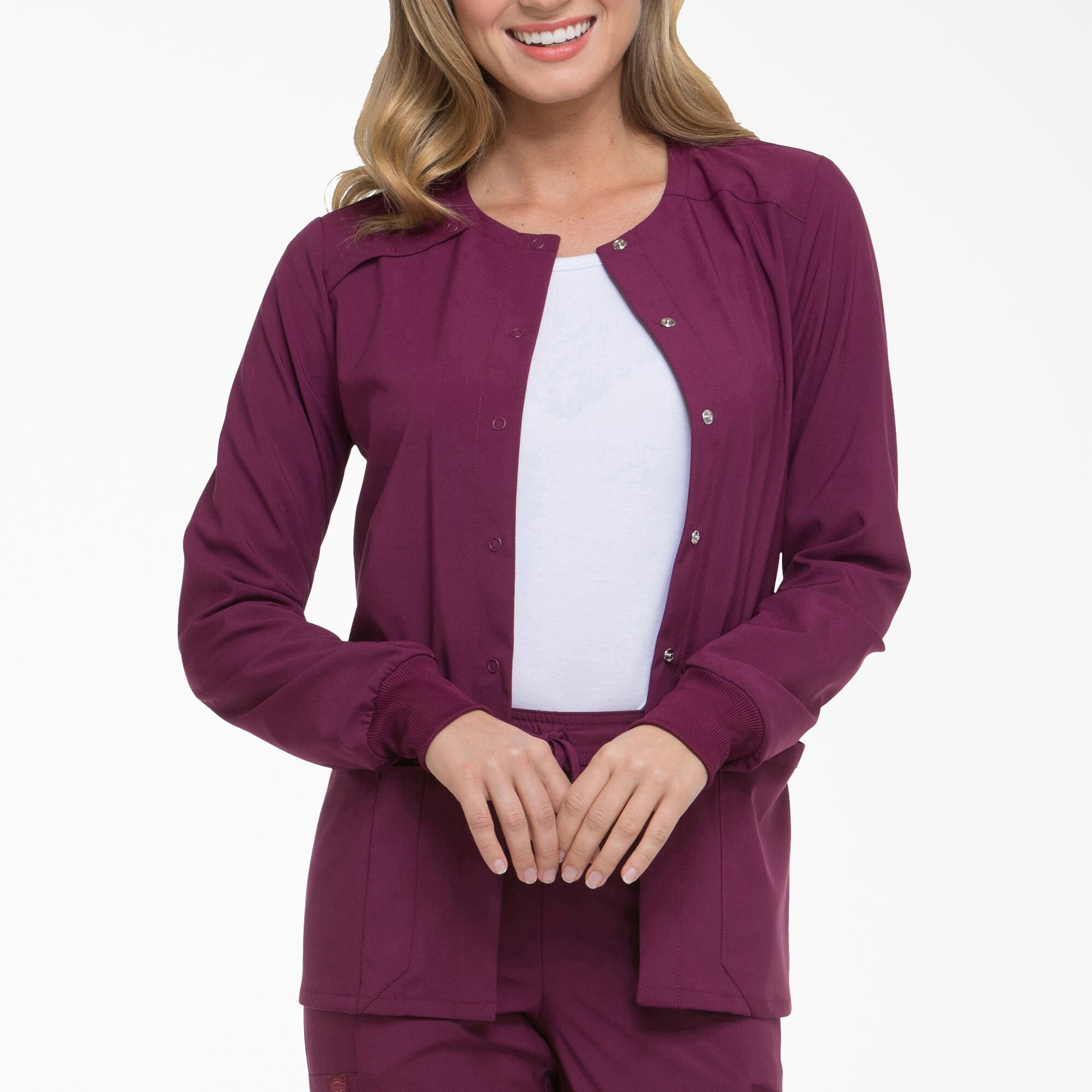 Women's EDS Essentials Snap Front Scrub Jacket | Dickies near me