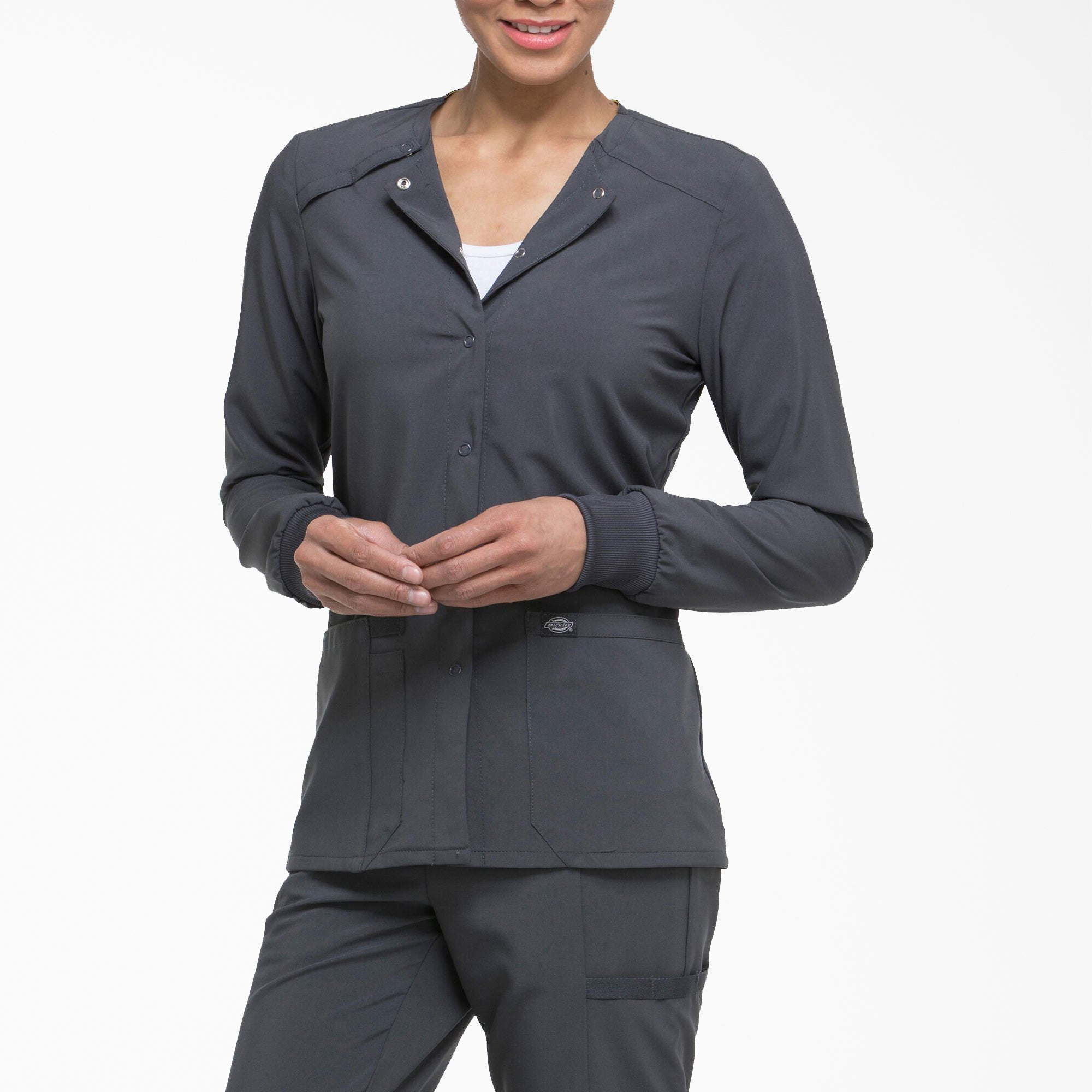 Women's EDS Essentials Snap Front Scrub Jacket | Dickies near me