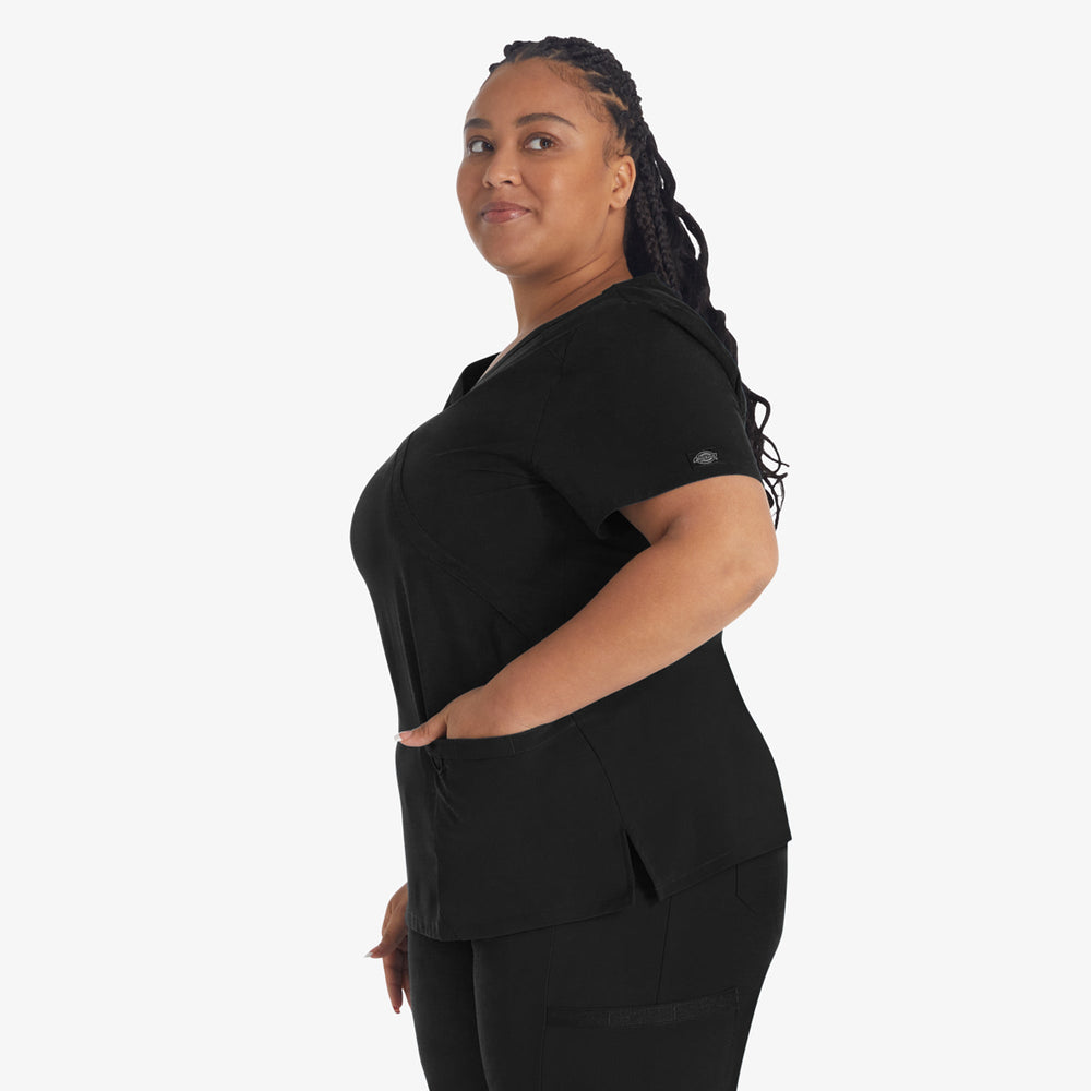 Women's EDS Essentials Mock Wrap Scrub Top | Dickies for sale