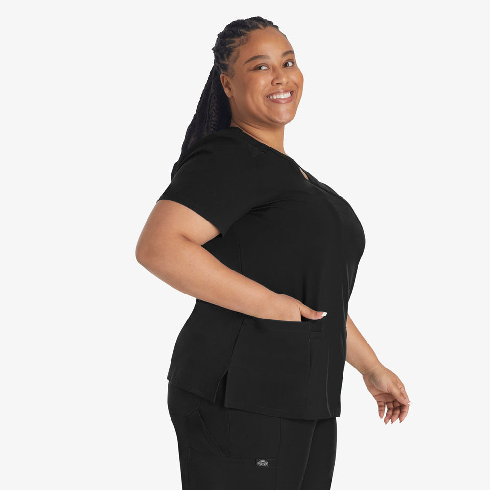 Women's EDS Essentials Mock Wrap Scrub Top | Dickies for sale