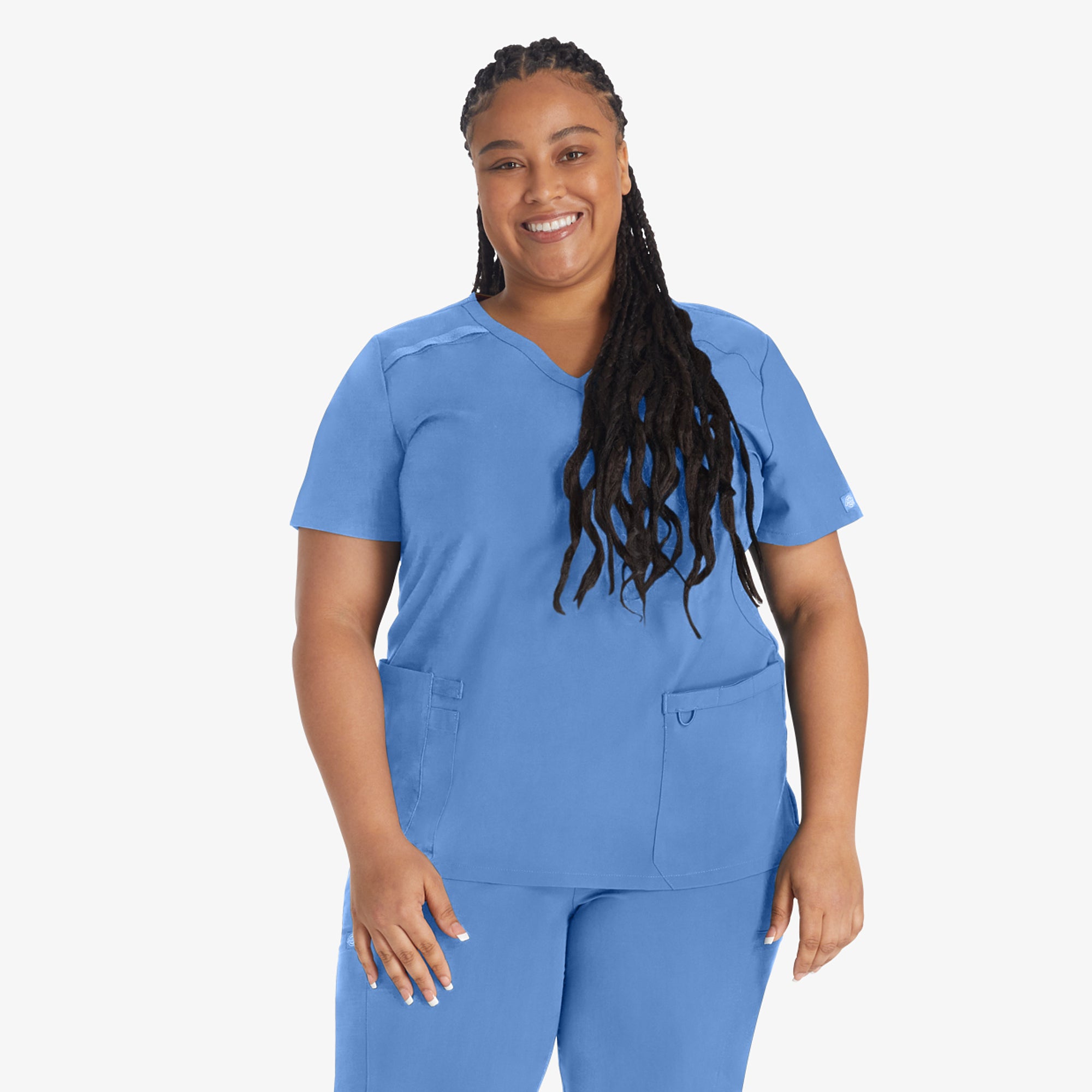 Women's EDS Essentials Mock Wrap Scrub Top | Dickies for sale