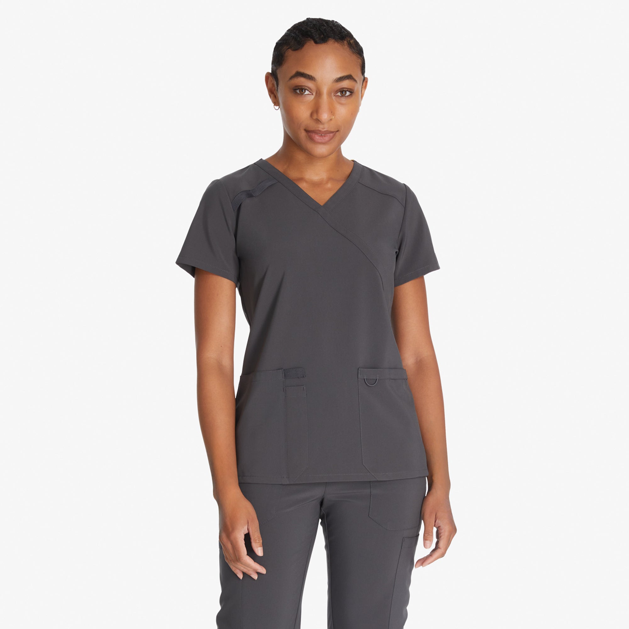 Women's EDS Essentials Mock Wrap Scrub Top | Dickies for sale