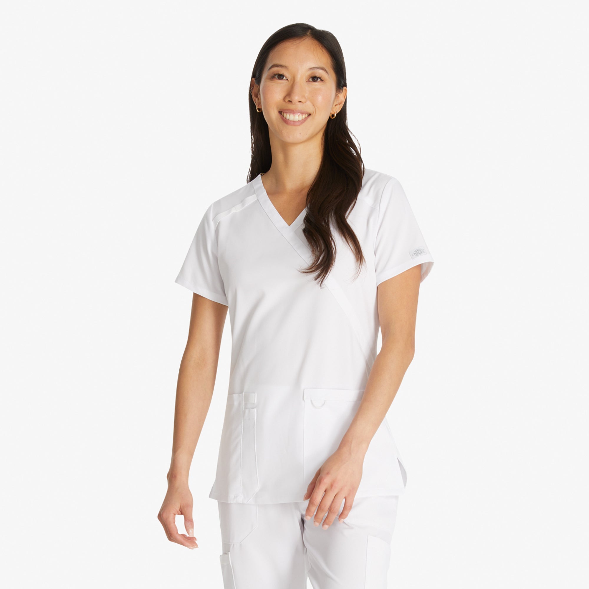 Women's EDS Essentials Mock Wrap Scrub Top | Dickies for sale