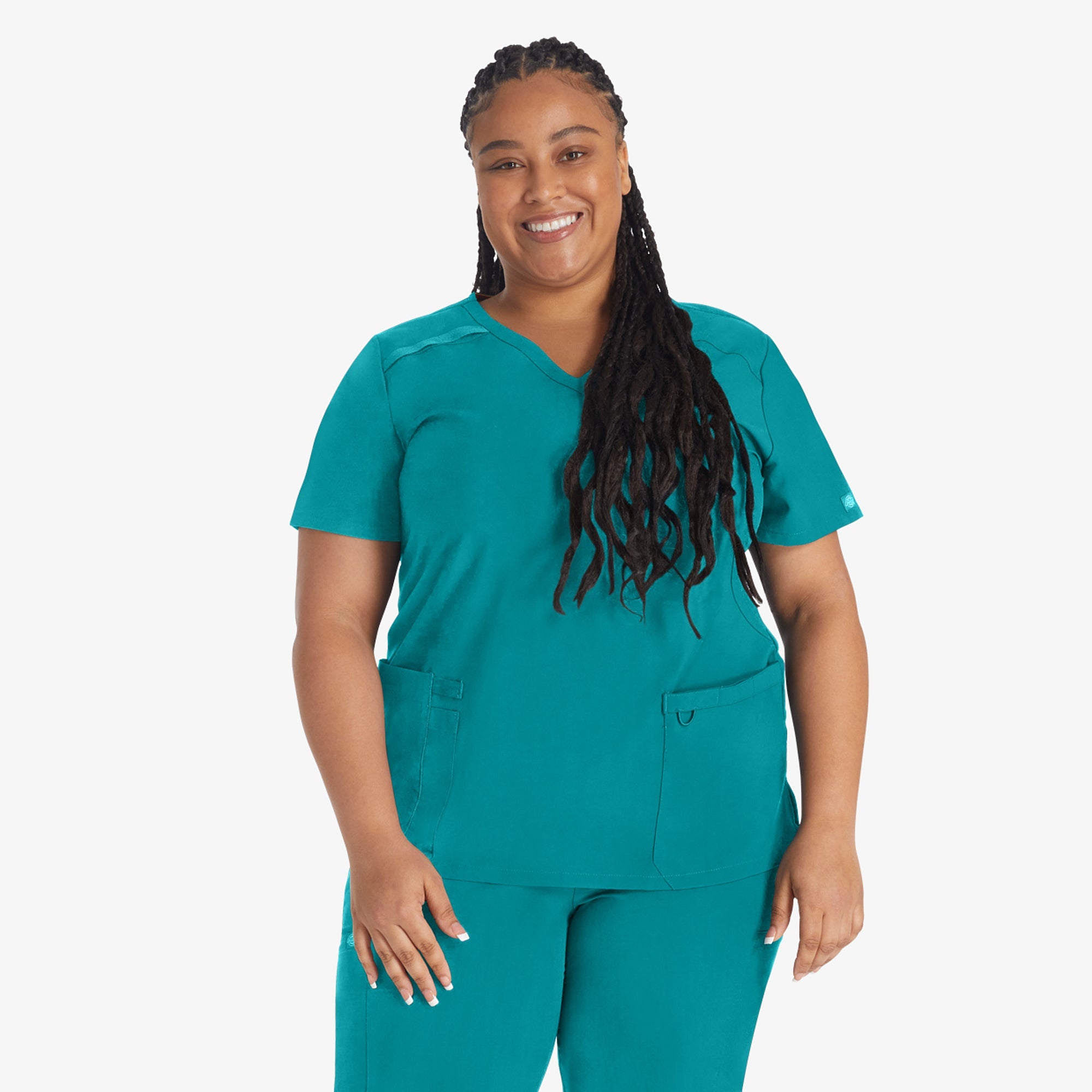 Women's EDS Essentials Mock Wrap Scrub Top | Dickies for sale