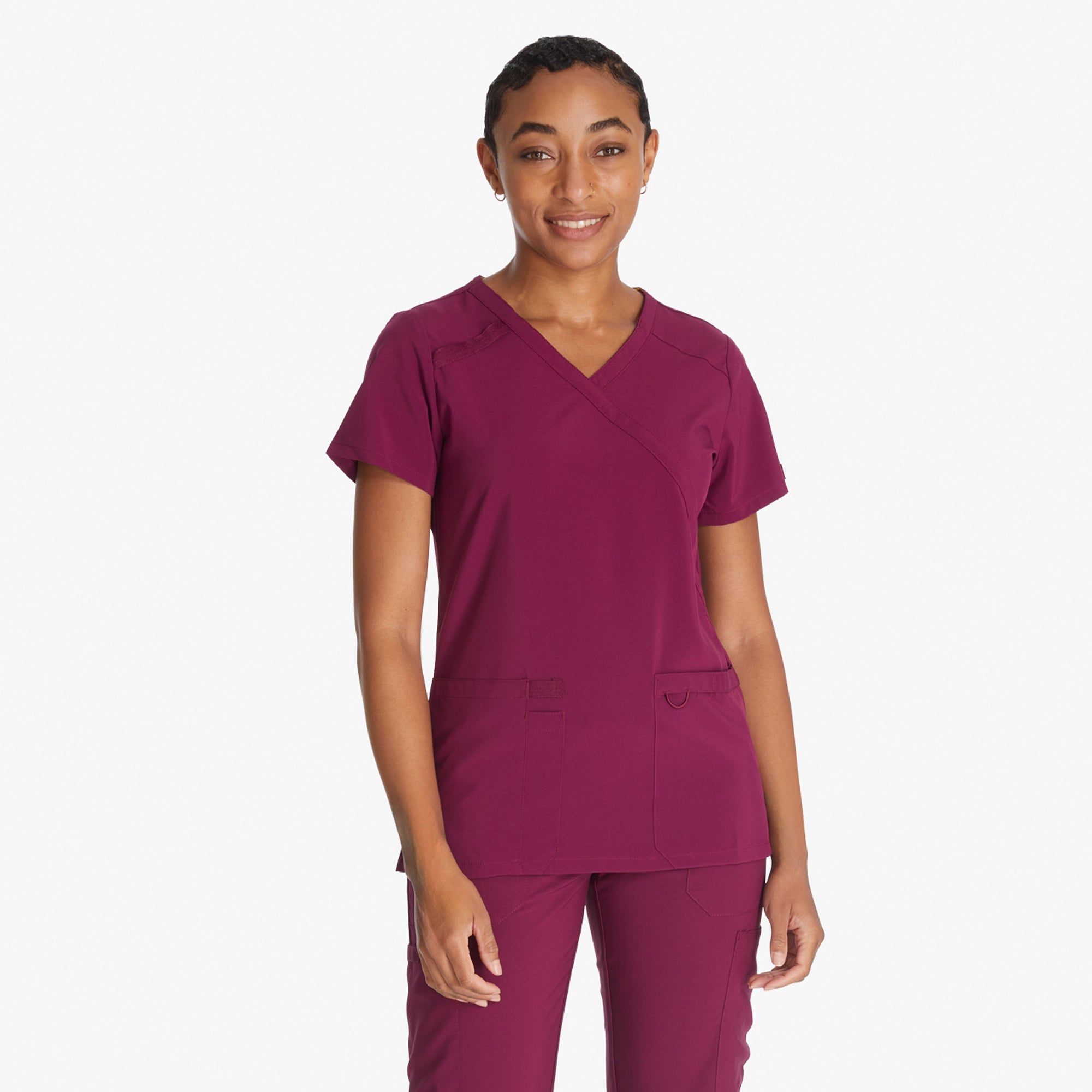Women's EDS Essentials Mock Wrap Scrub Top | Dickies for sale