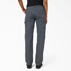 Women's FLEX Relaxed Fit Hickory Stripe Carpenter Pants | Dickies online