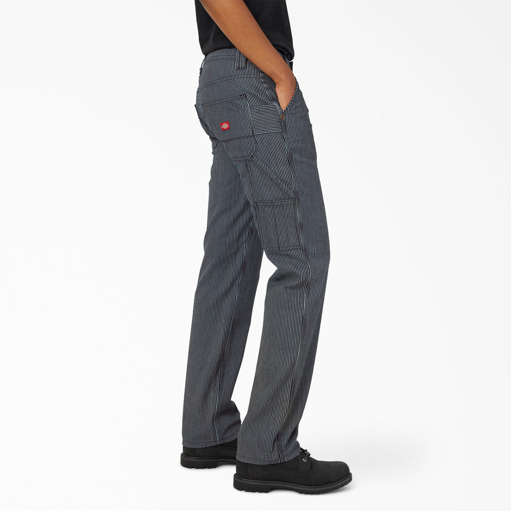 Women's FLEX Relaxed Fit Hickory Stripe Carpenter Pants | Dickies online