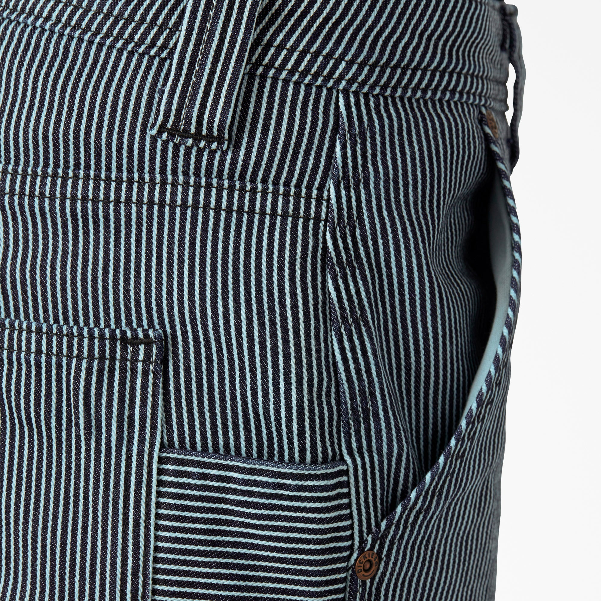 Women's FLEX Relaxed Fit Hickory Stripe Carpenter Pants | Dickies online
