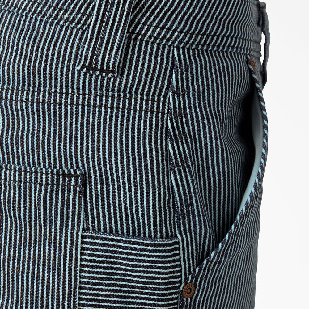 Women's FLEX Relaxed Fit Hickory Stripe Carpenter Pants | Dickies online