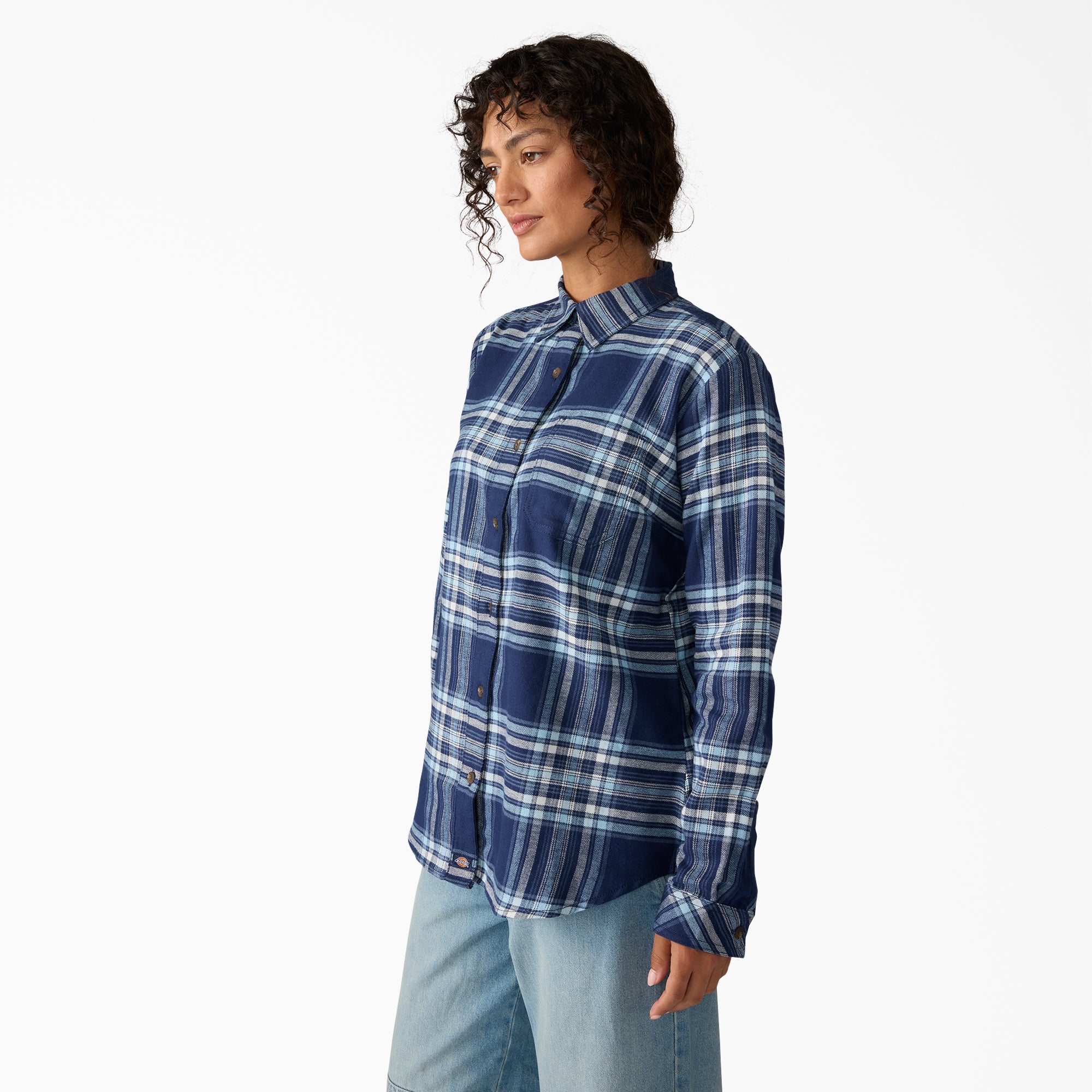 Women's Plaid Flannel Long Sleeve Shirt | Dickies sale