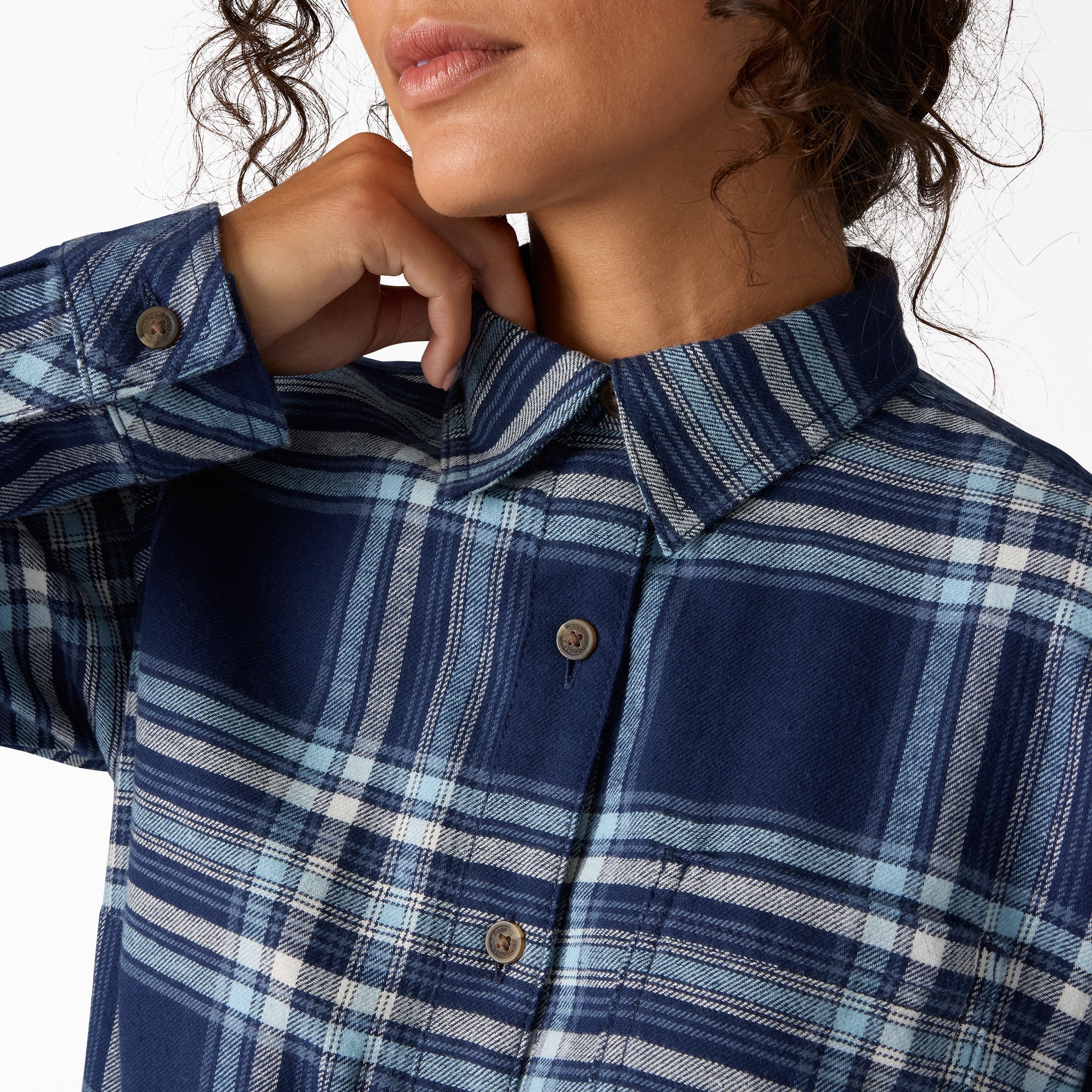 Women's Plaid Flannel Long Sleeve Shirt | Dickies sale