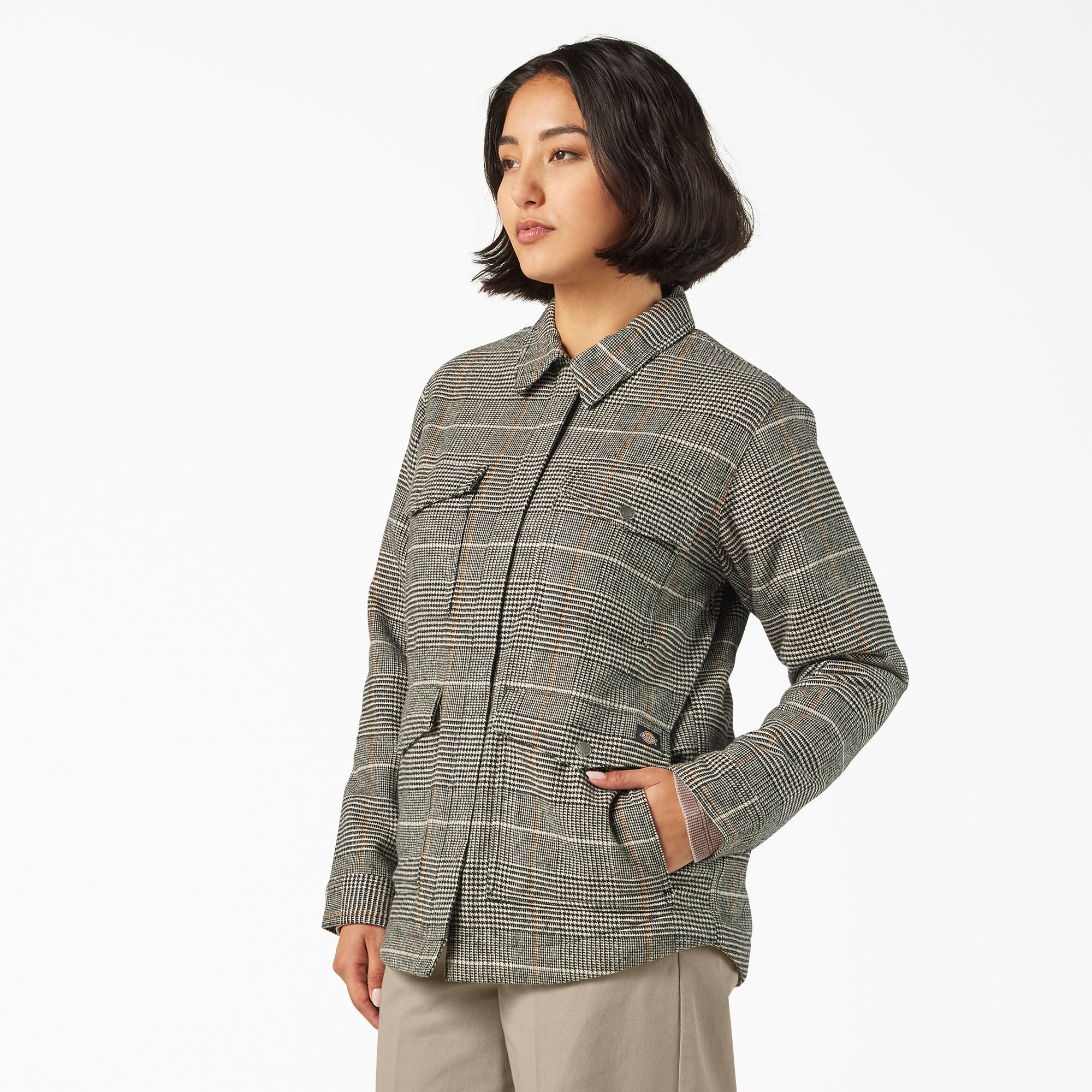 Women’s Fleece Lined Flannel Chore Coat | Dickies US