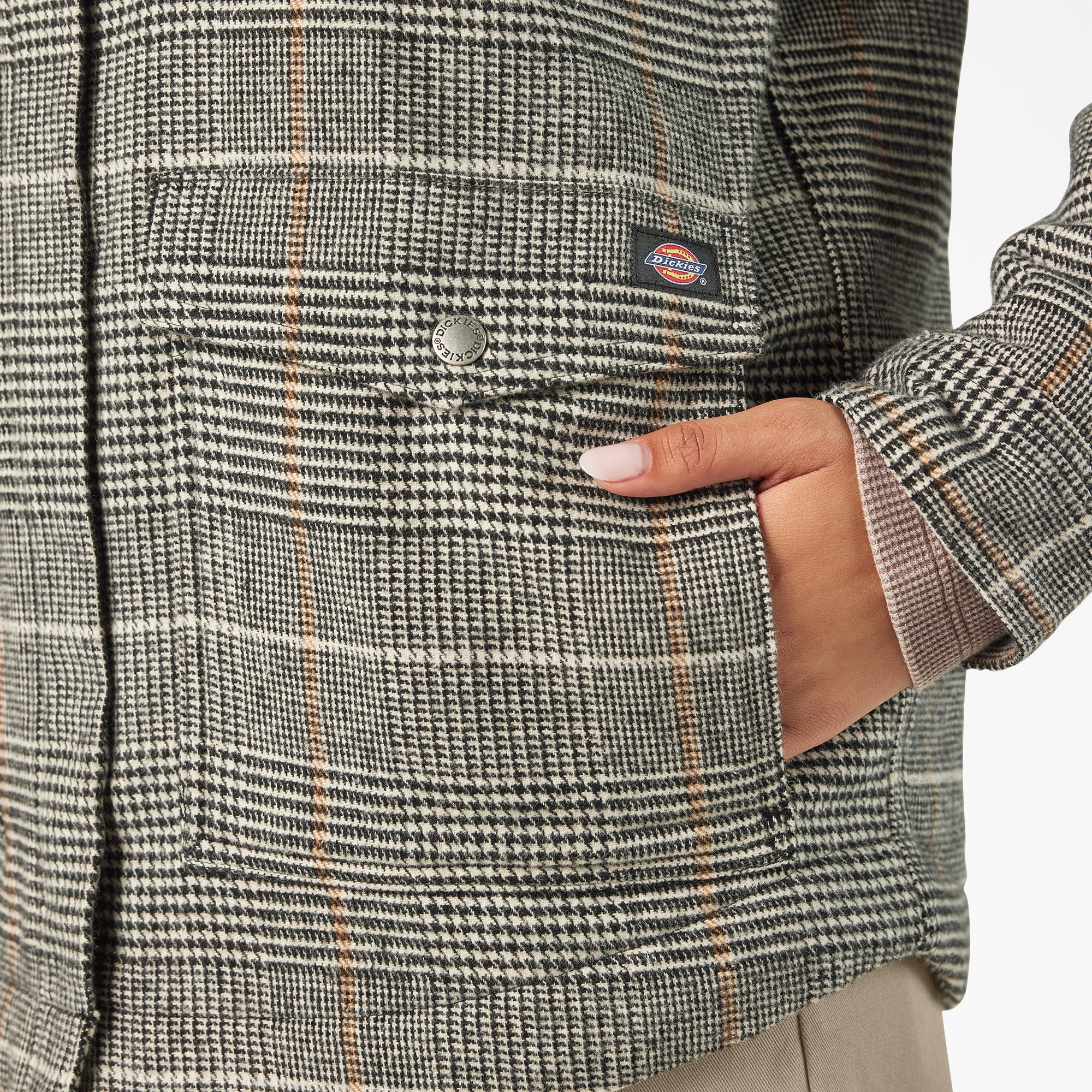 Women’s Fleece Lined Flannel Chore Coat | Dickies US