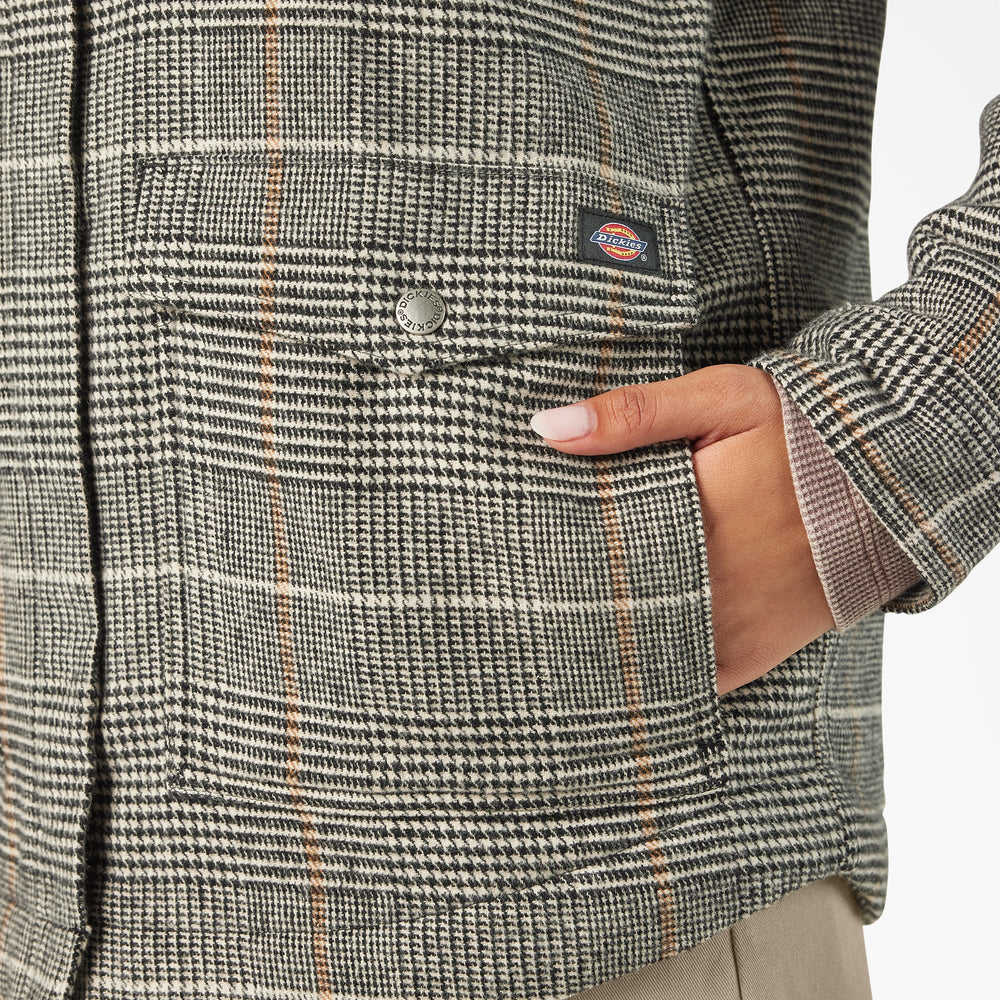 Women’s Fleece Lined Flannel Chore Coat | Dickies US