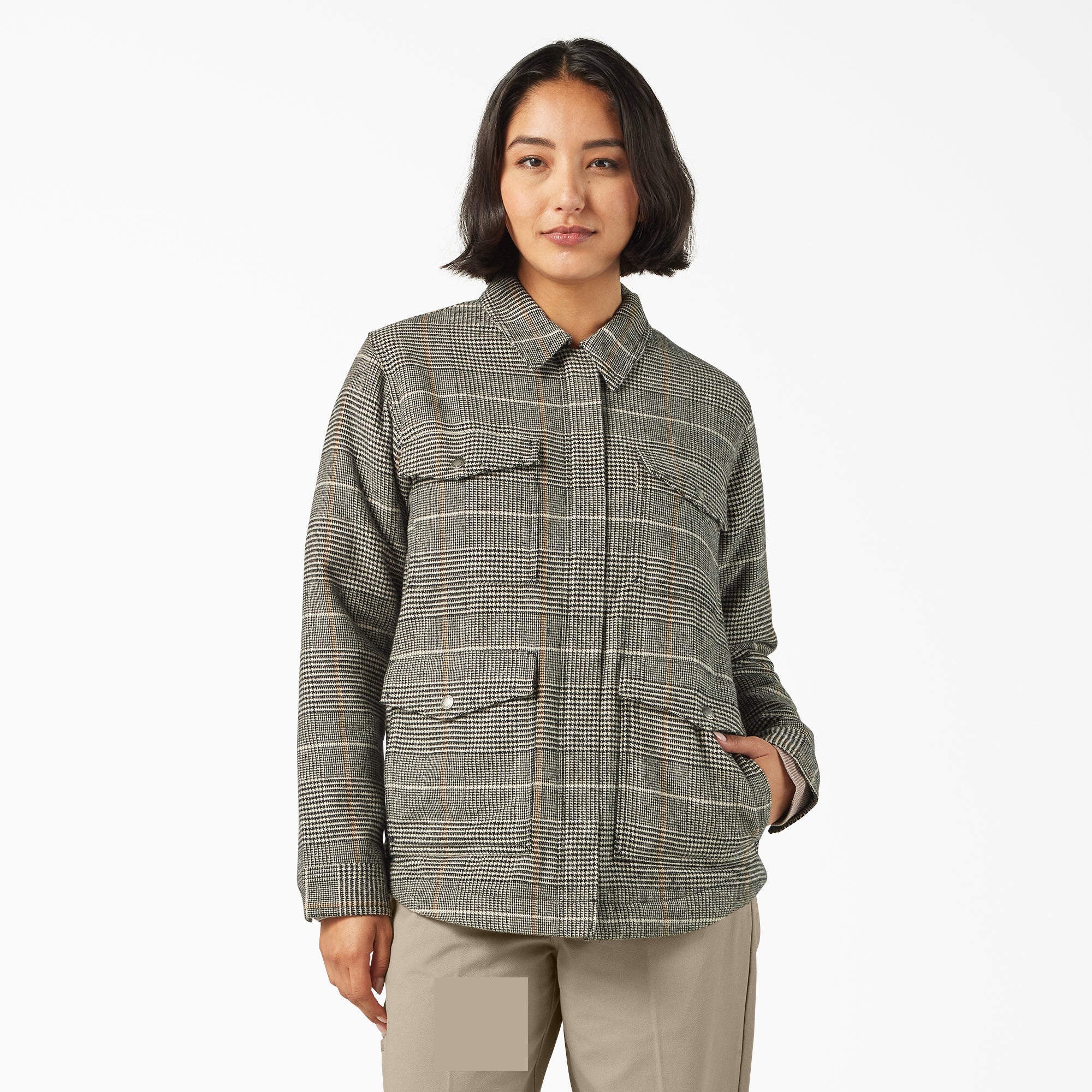 Women’s Fleece Lined Flannel Chore Coat | Dickies US