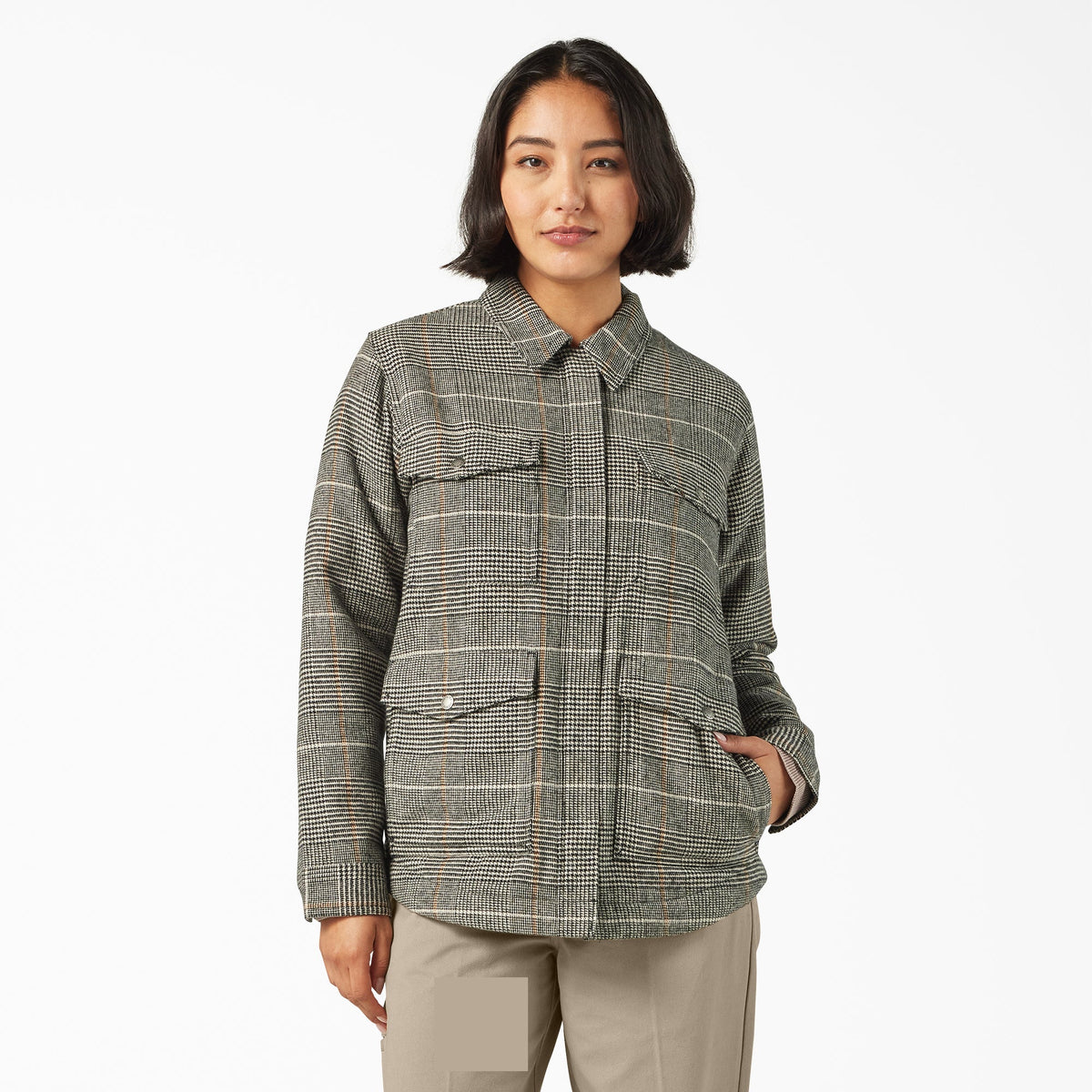 Women’s Fleece Lined Flannel Chore Coat | Dickies US