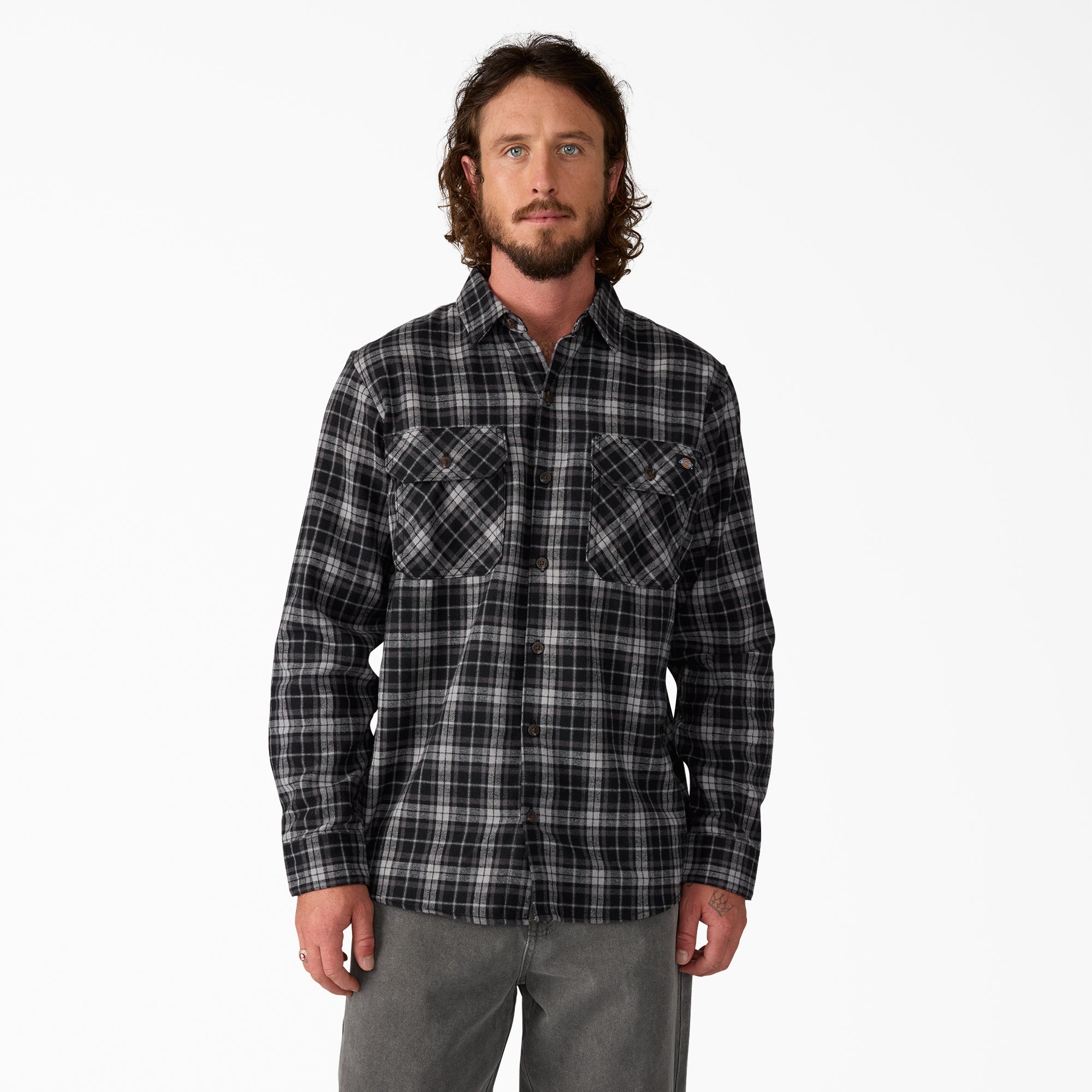Long Sleeve Flannel Work Shirt | Dickies for sale