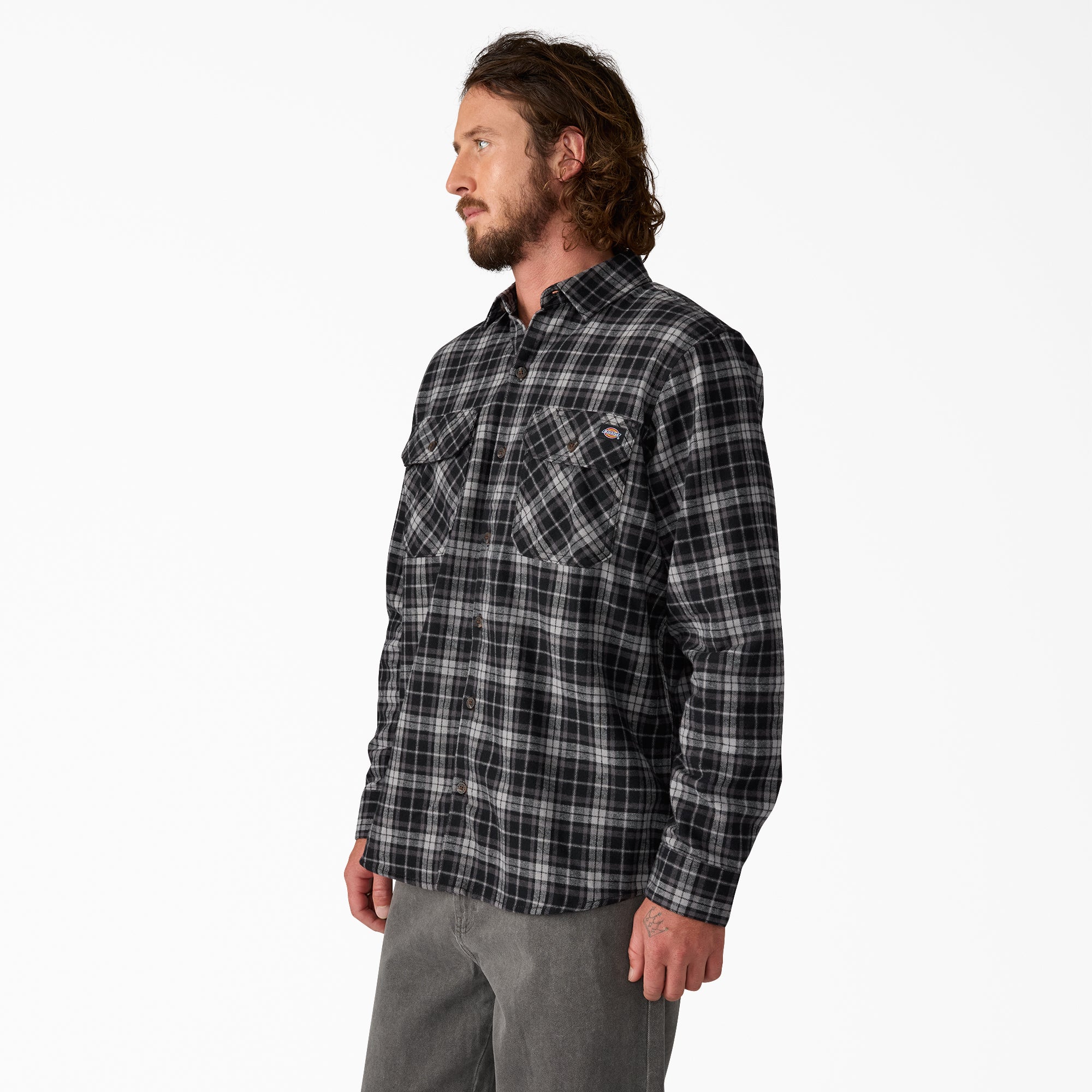 Long Sleeve Flannel Work Shirt | Dickies for sale