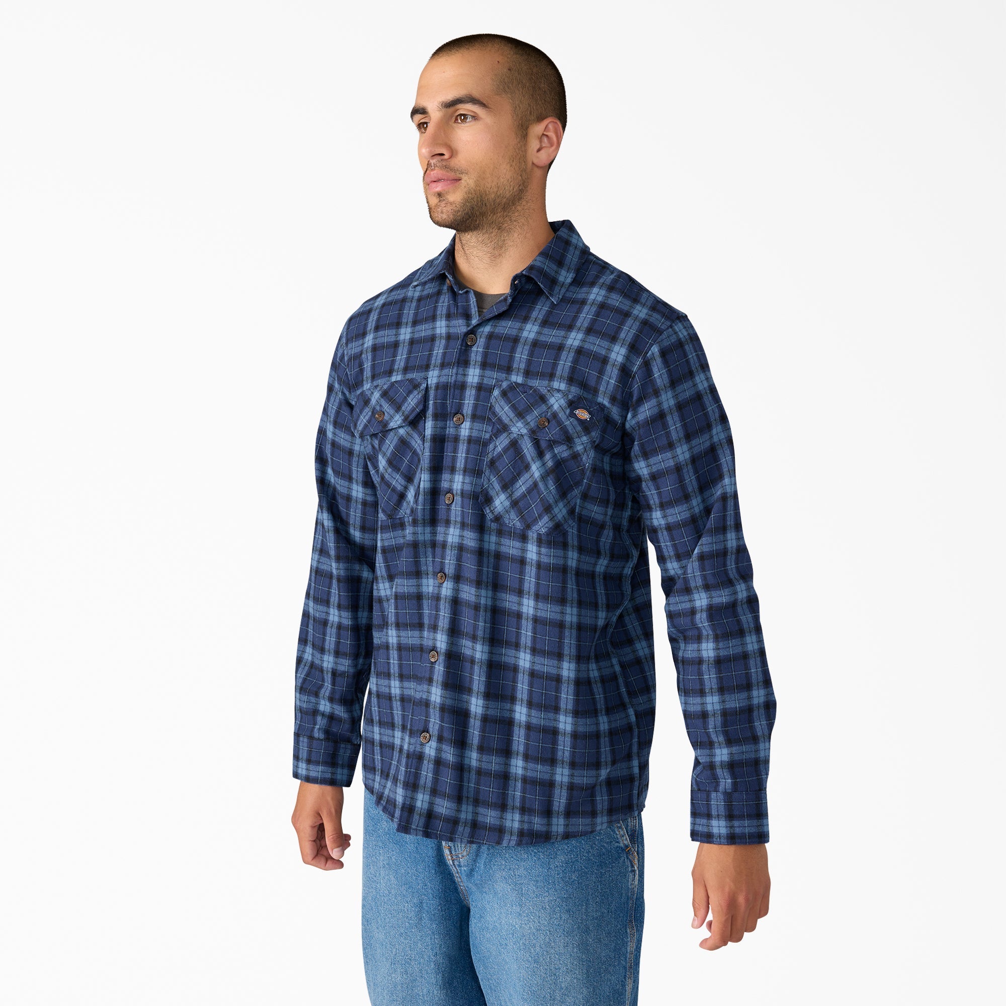 Long Sleeve Flannel Work Shirt | Dickies for sale