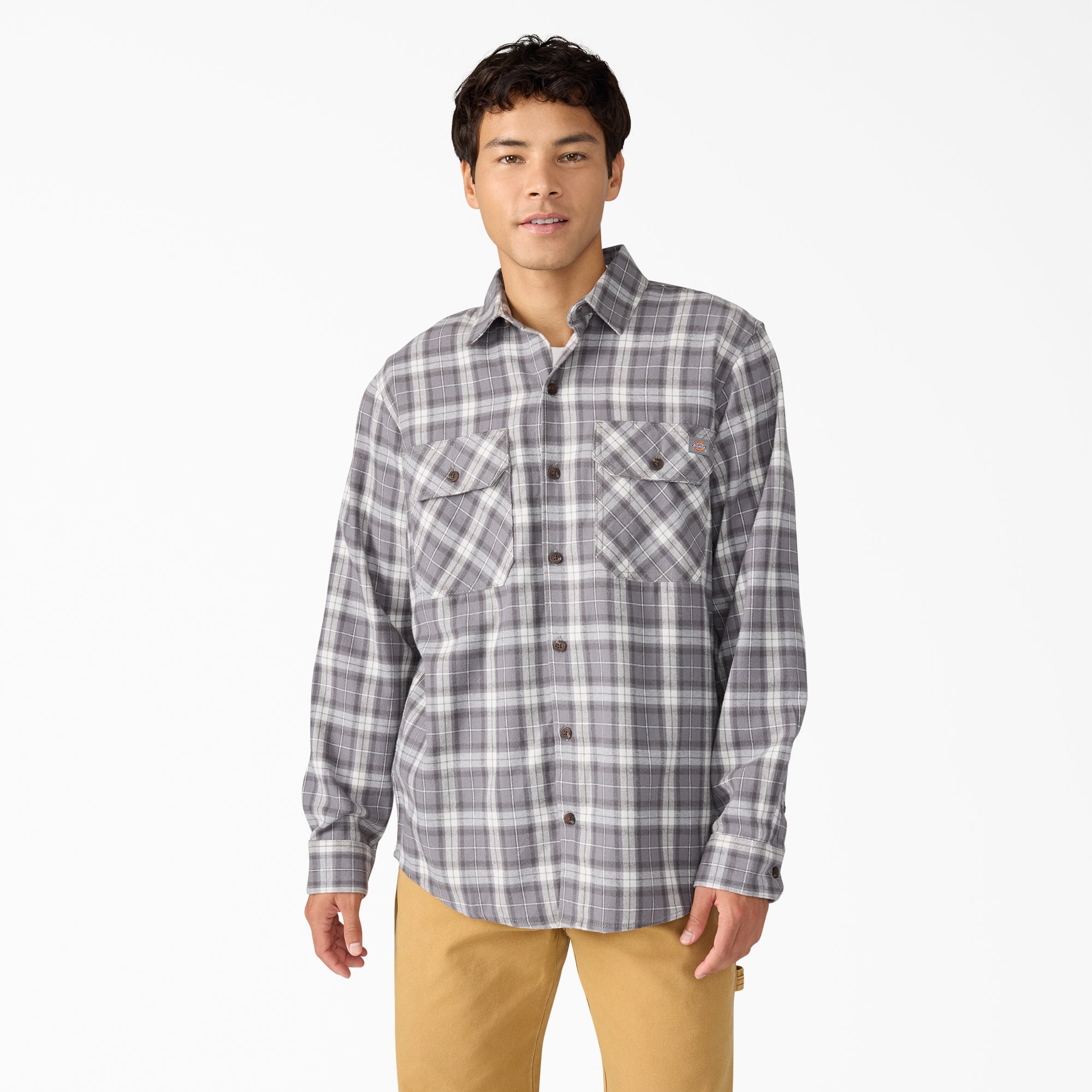 Long Sleeve Flannel Work Shirt | Dickies for sale