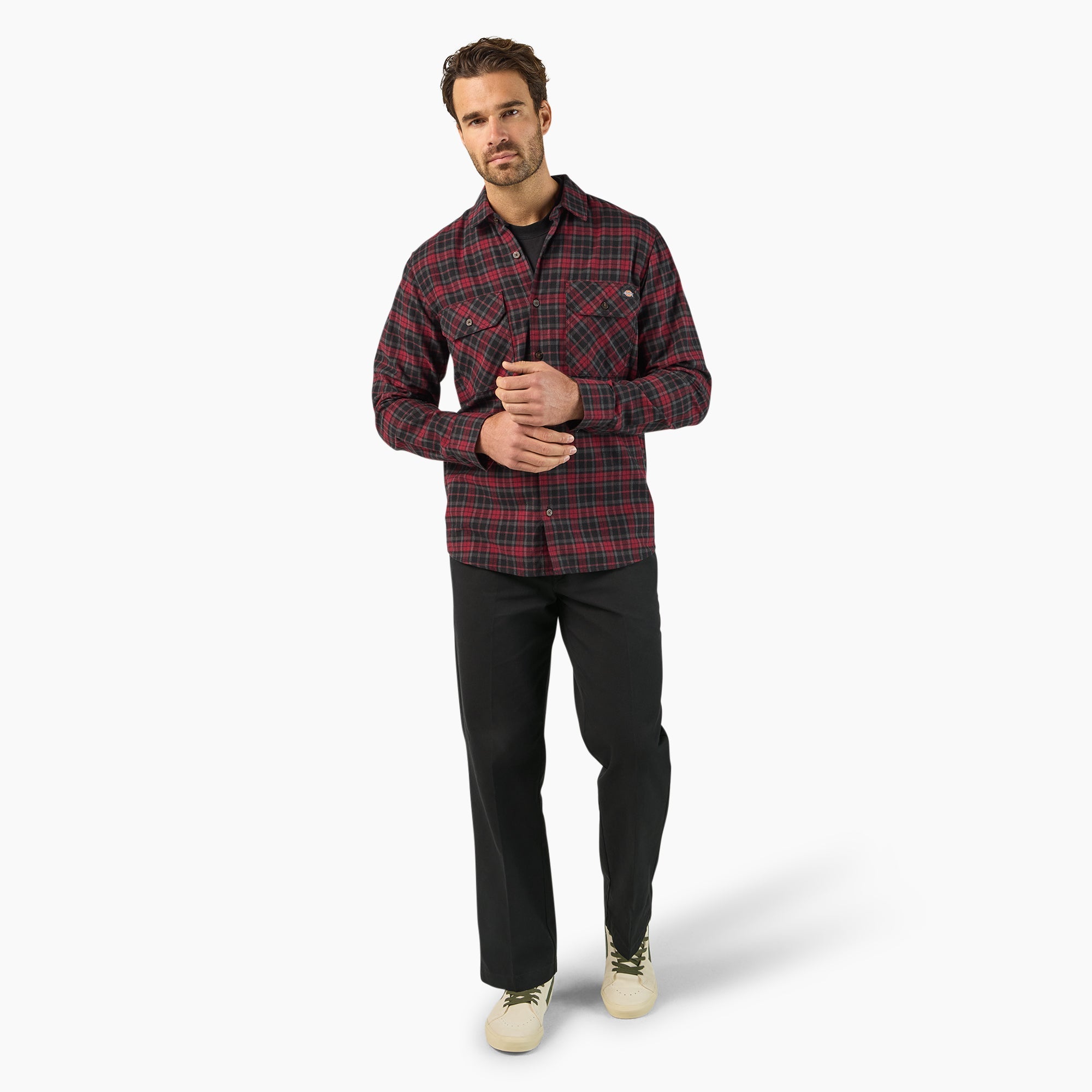 Long Sleeve Flannel Work Shirt | Dickies outlet