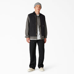 Stonewashed Duck High Pile Fleece Lined Vest | Dickies sale