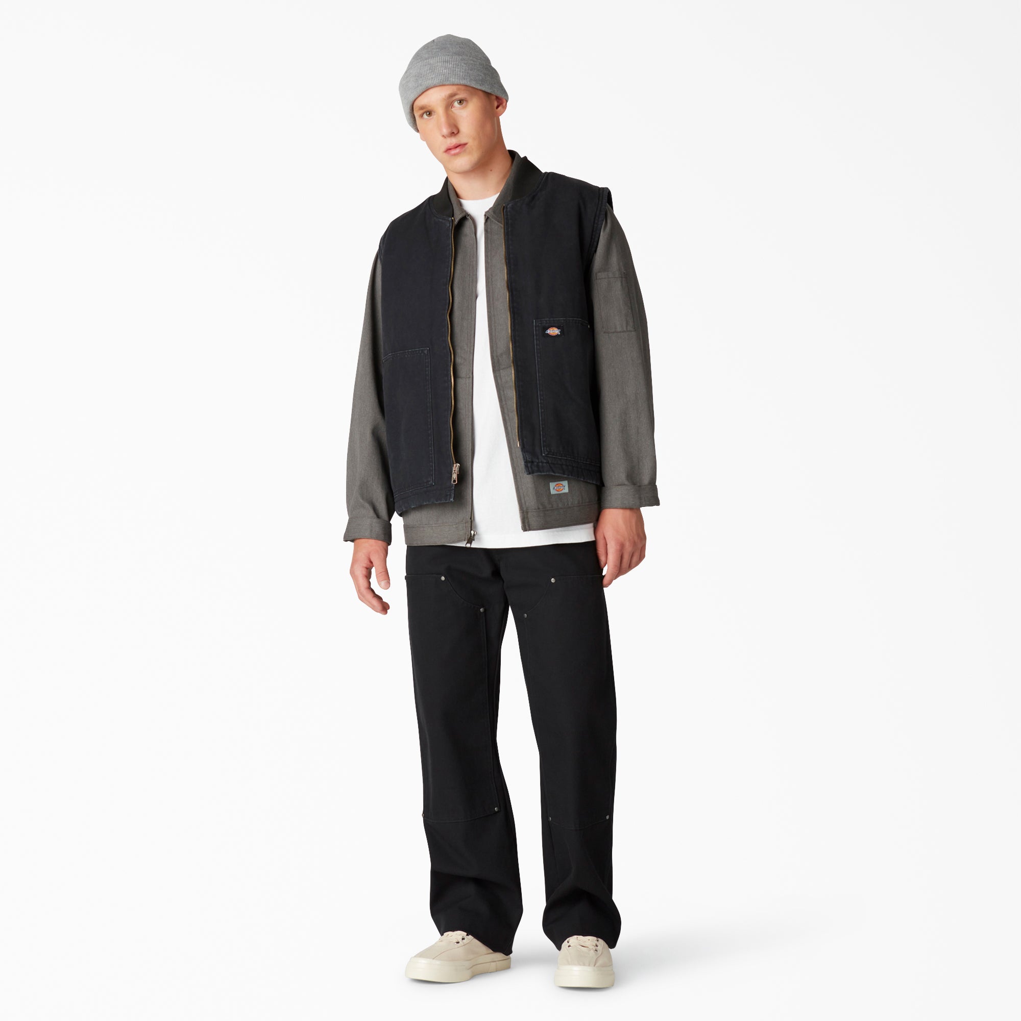 Stonewashed Duck High Pile Fleece Lined Vest | Dickies sale